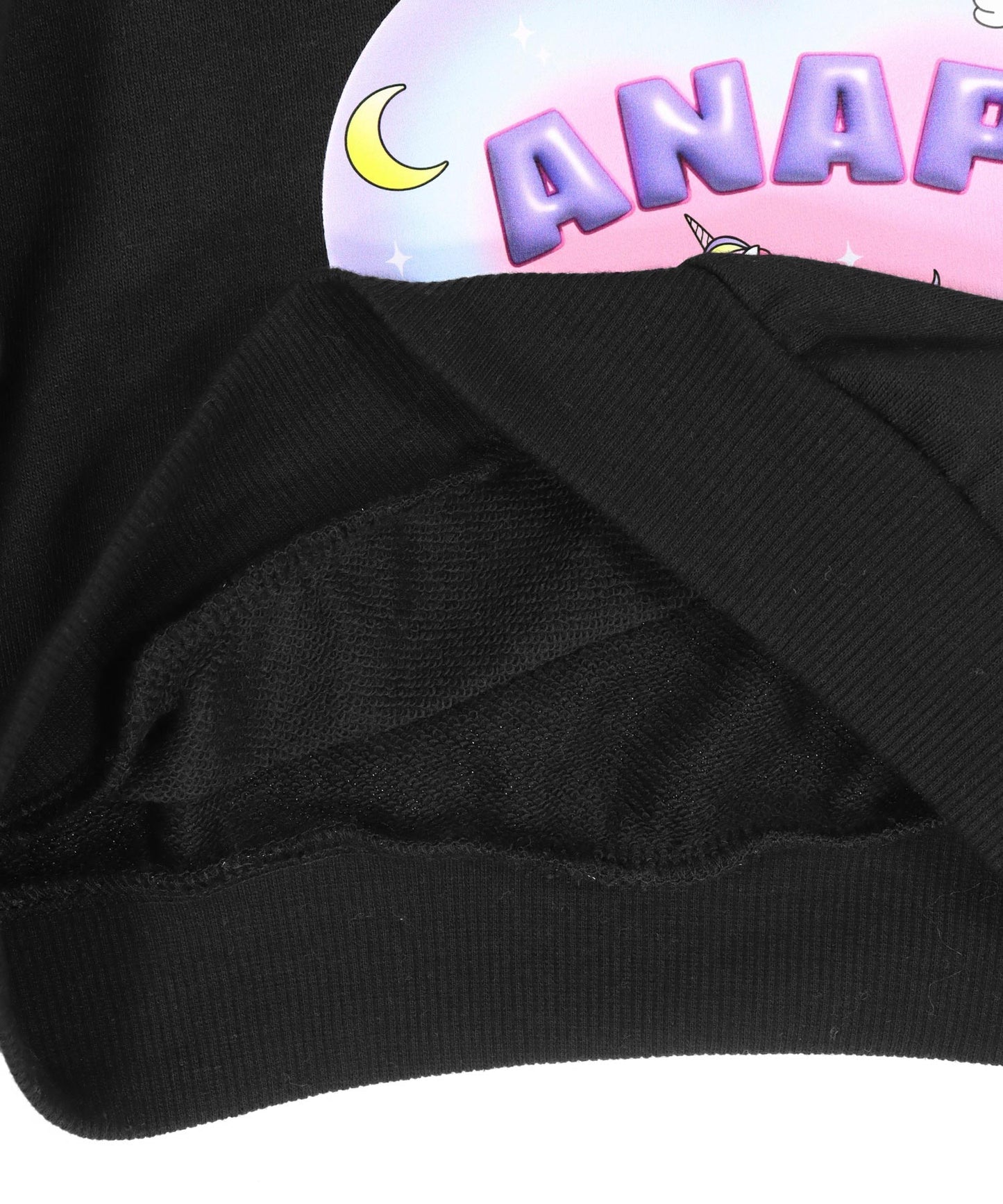 袖リボン ハート ユニコーン プリント スウェット 423-3508