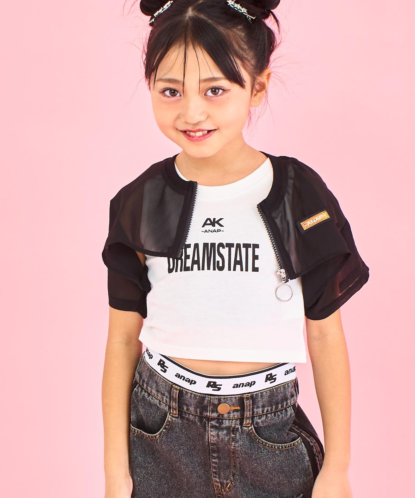 シアー ショート ブルゾン × タンクトップ SET 428-3387