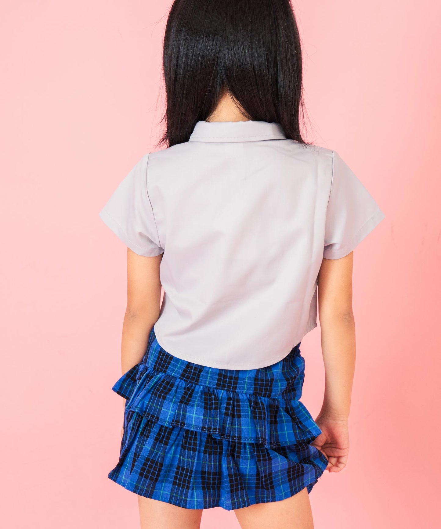 チェーン ネクタイ付き 半袖シャツ【ジュニアお揃い】 428-3399
