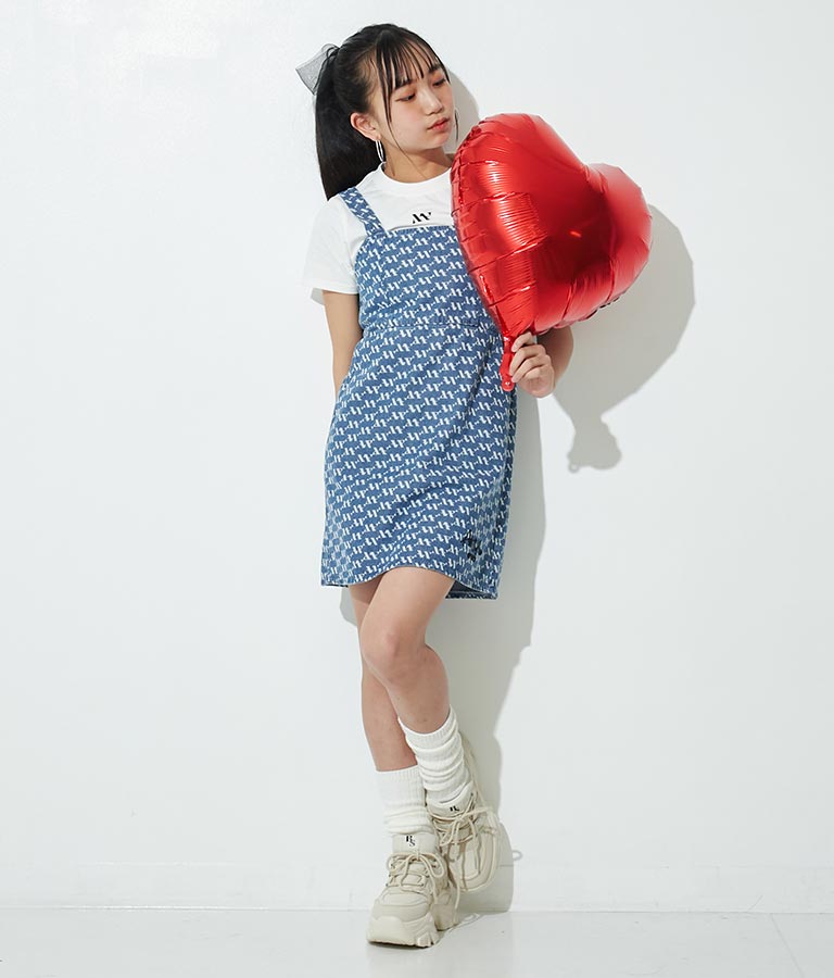 R+Sモノグラムワンピーストップスセット【ジュニアお揃い】Tシャツ 918-7181
