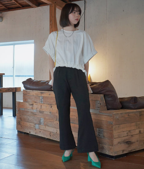 【低身長向けサイズ】スリットフレアパンツ 83866