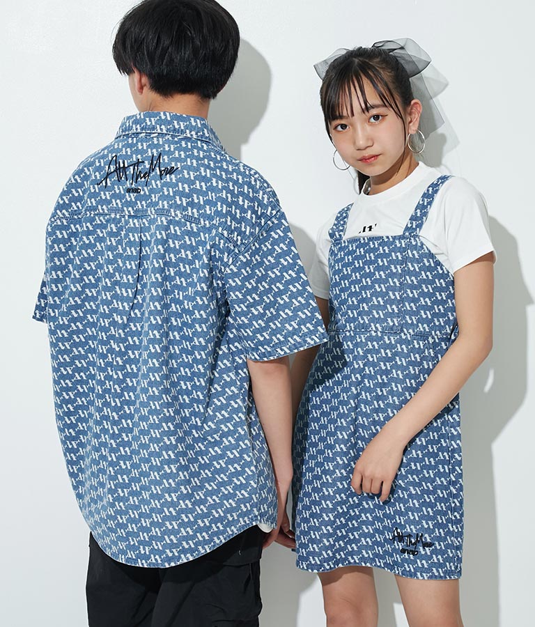 R+Sモノグラムワンピーストップスセット【ジュニアお揃い】Tシャツ 918-7181