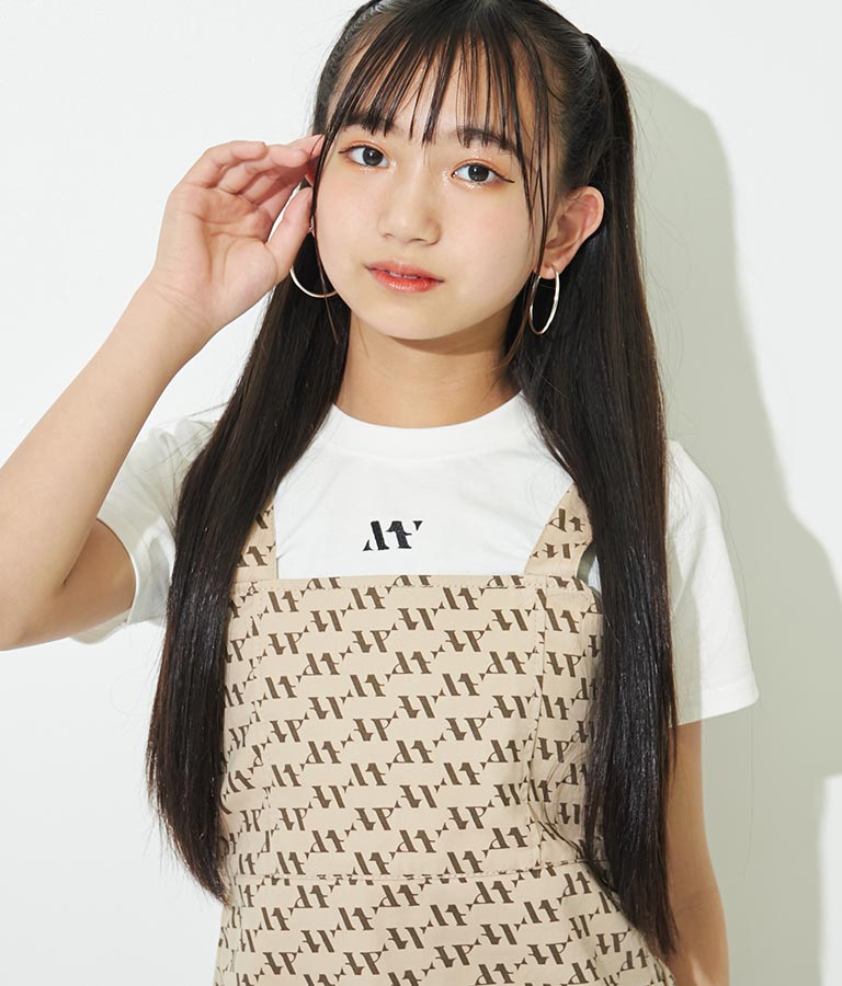 R+Sモノグラムワンピーストップスセット【ジュニアお揃い】Tシャツ 918-7181