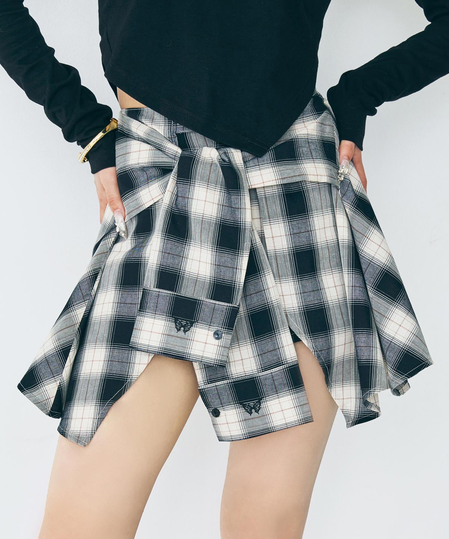 eggモデル♥あいみんコラボ チェックスカート 791-9508 – ANAP