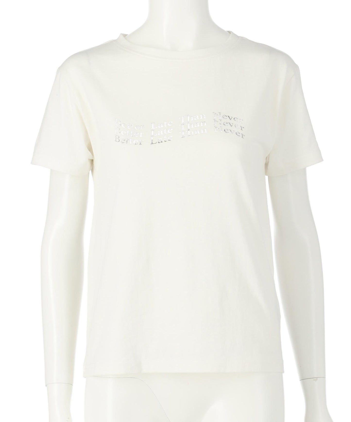 メタリック 箔プリント ロゴ ウェーブ Tシャツ 793-9223