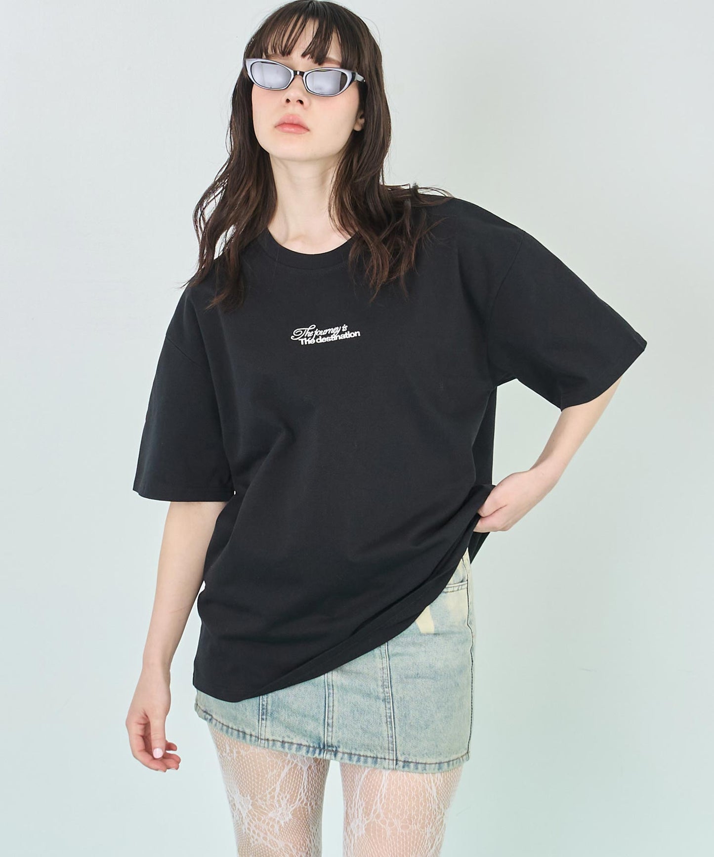 メッセージ ロゴ ビッグ Tシャツ 793-9236