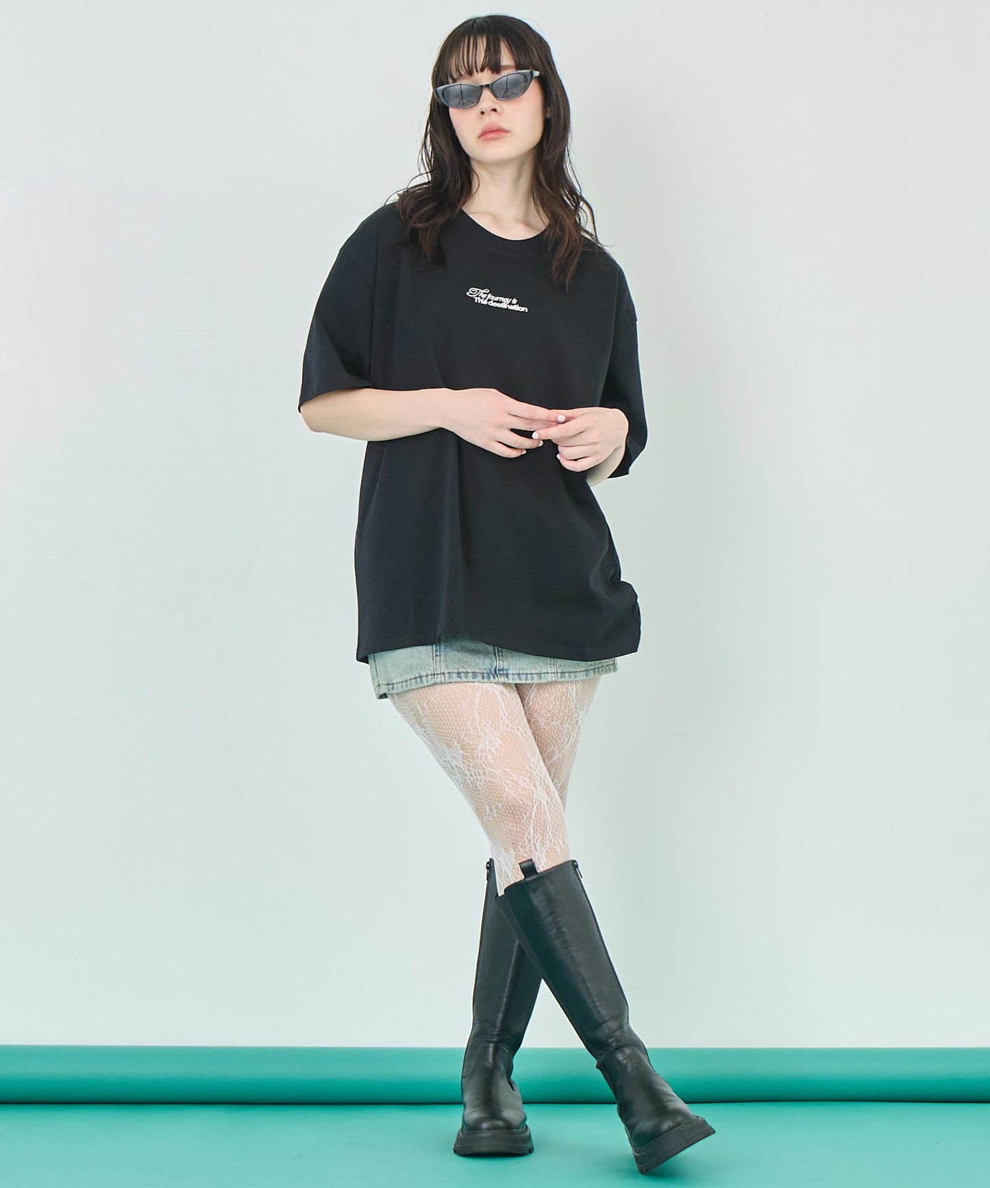 メッセージ ロゴ ビッグ Tシャツ 793-9236