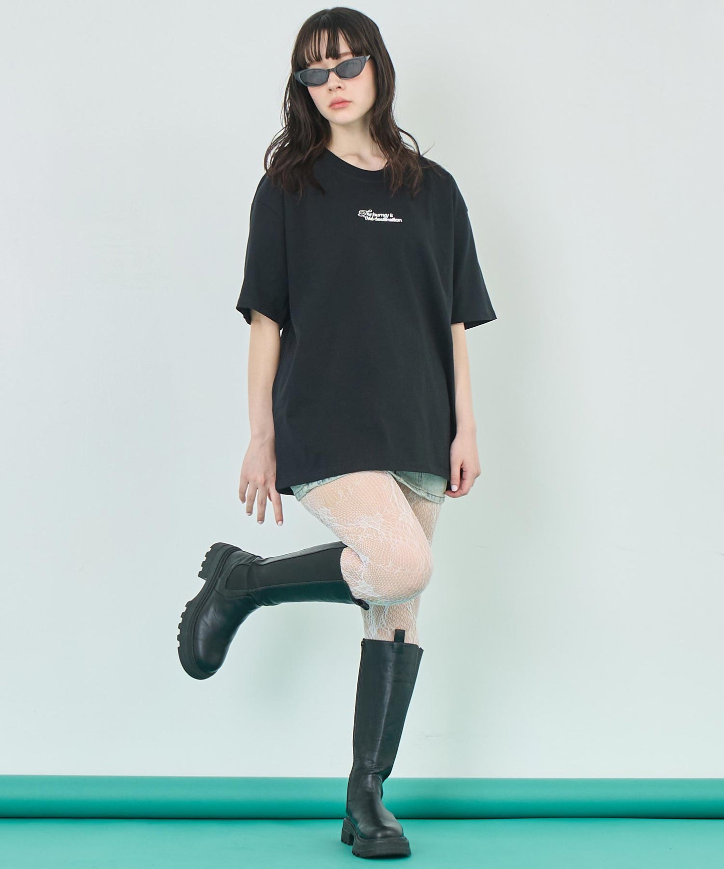 メッセージ ロゴ ビッグ Tシャツ 793-9236