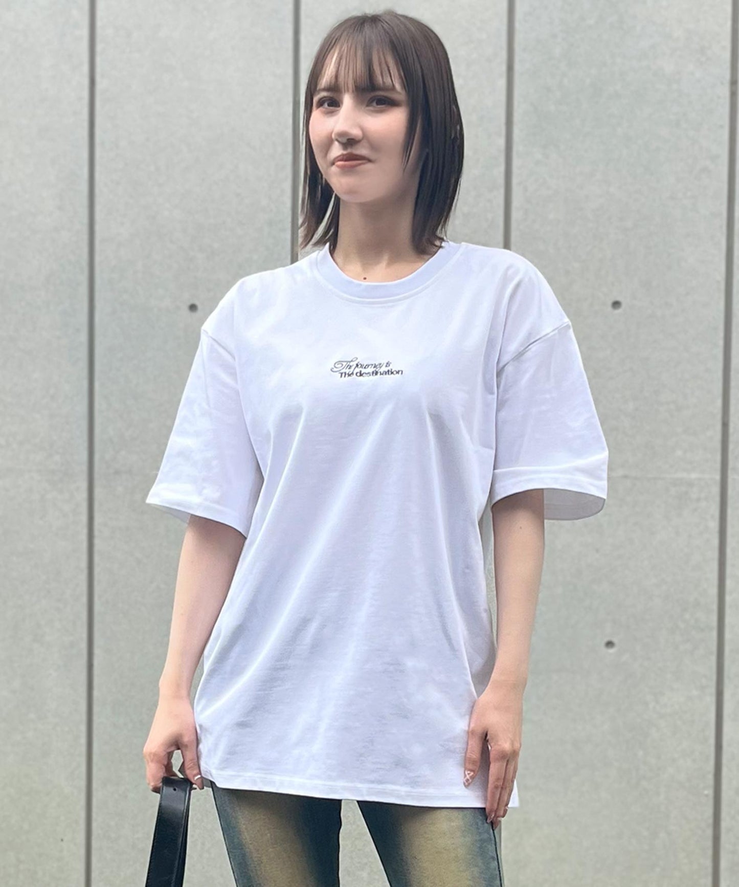 メッセージ ロゴ ビッグ Tシャツ 793-9236