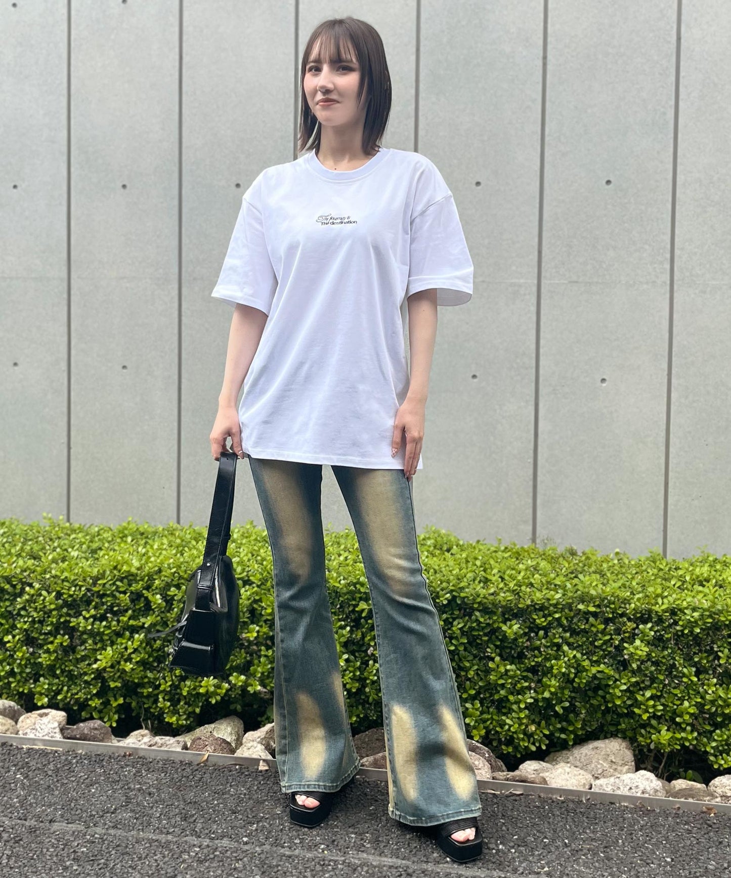 メッセージ ロゴ ビッグ Tシャツ 793-9236