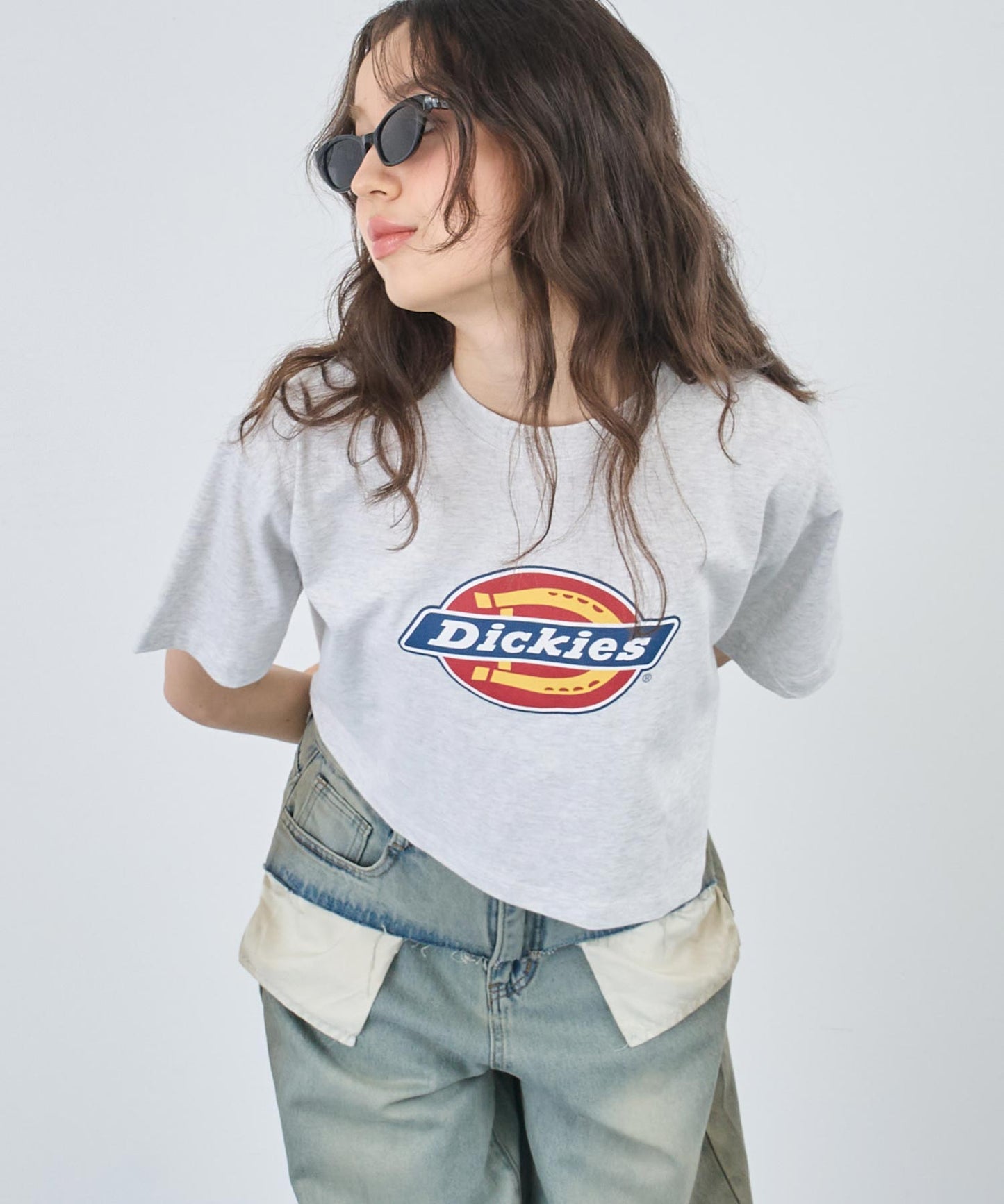 【Dickies】クロップド Tシャツ 793-9250
