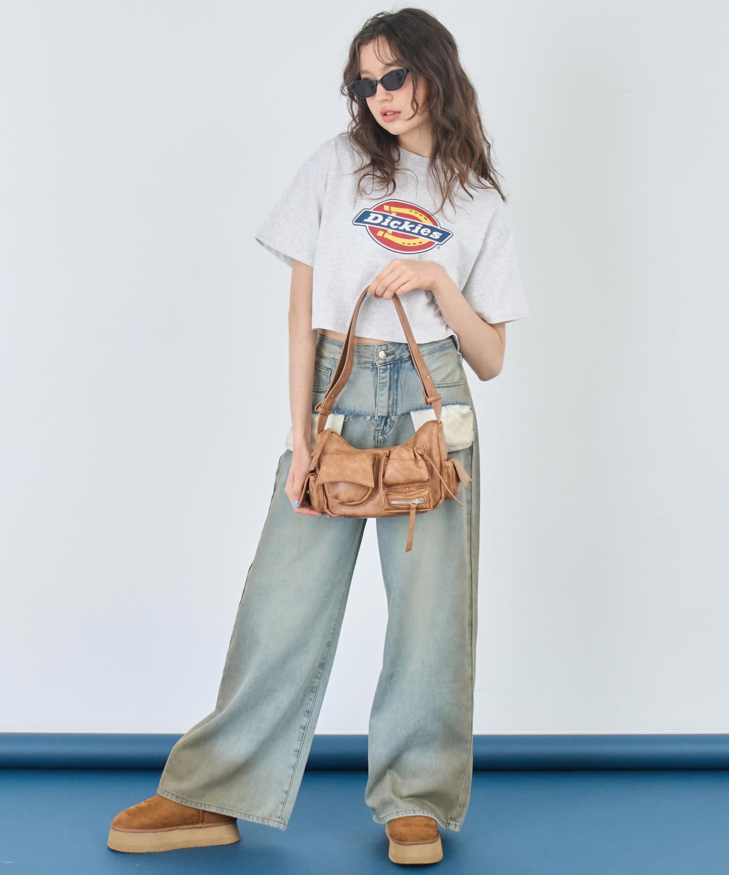 【Dickies】クロップド Tシャツ 793-9250