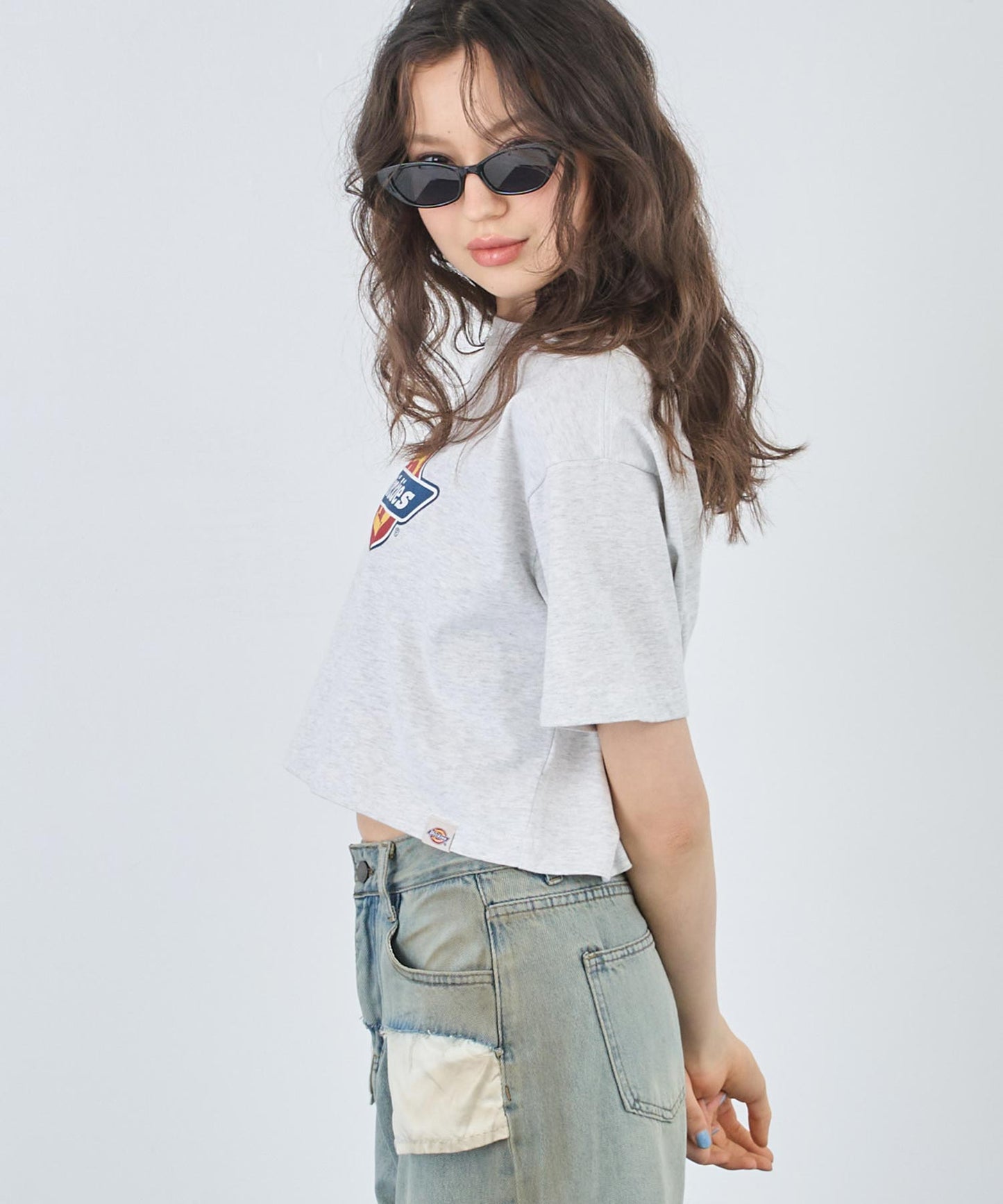 【Dickies】クロップド Tシャツ 793-9250