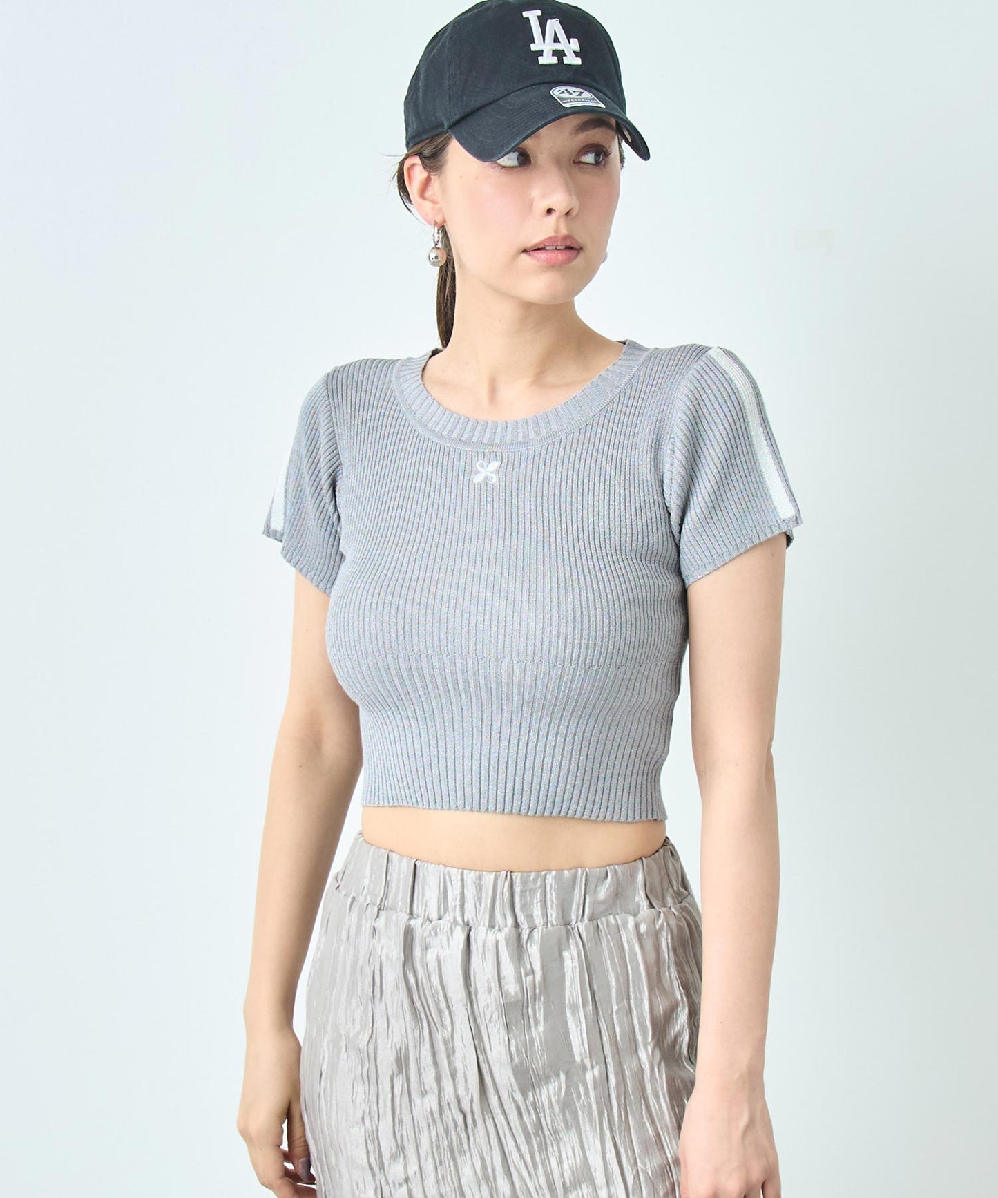 ラメ 肩 ライン ニット トップス 793-9266