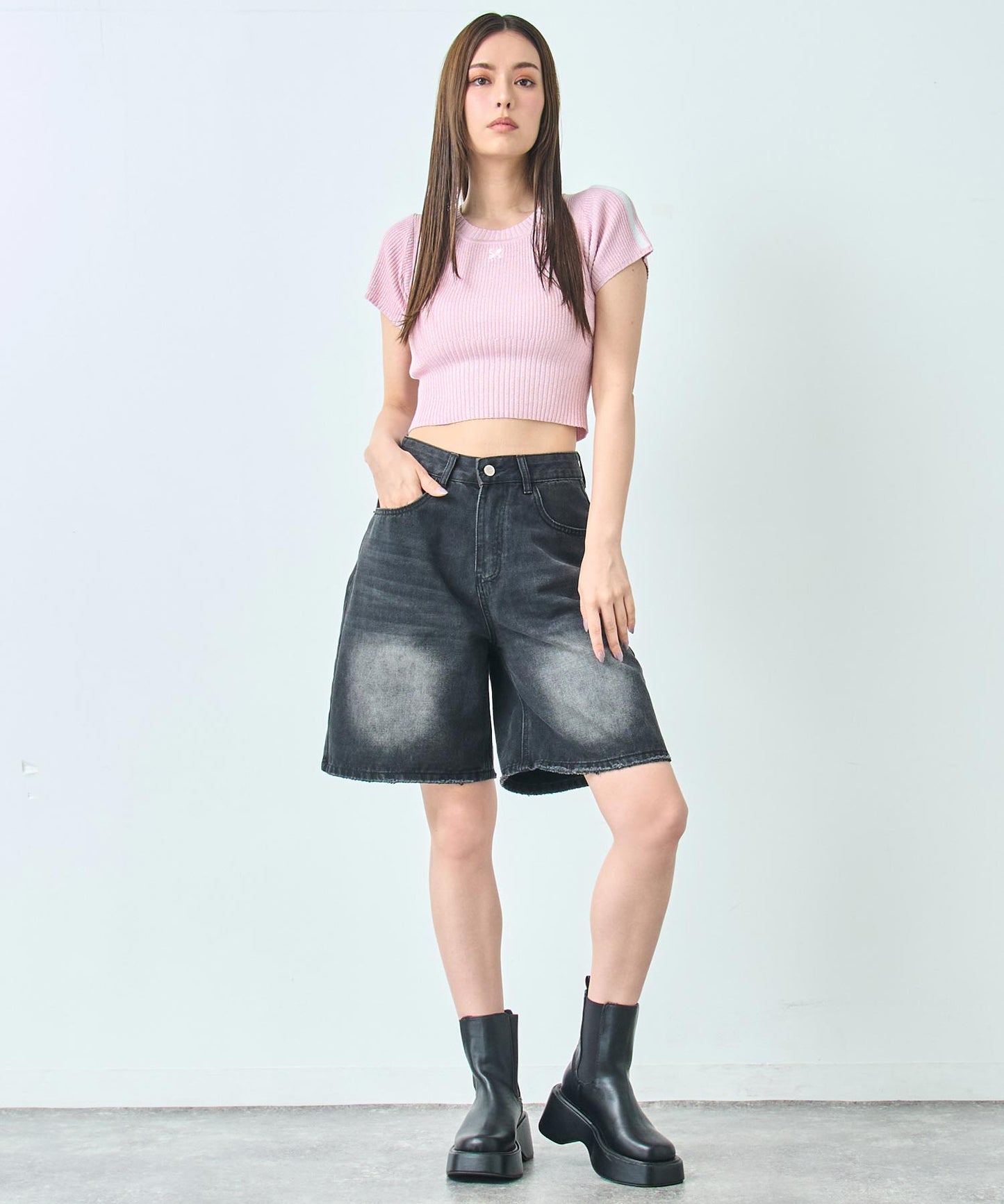 ラメ 肩 ライン ニット トップス 793-9266