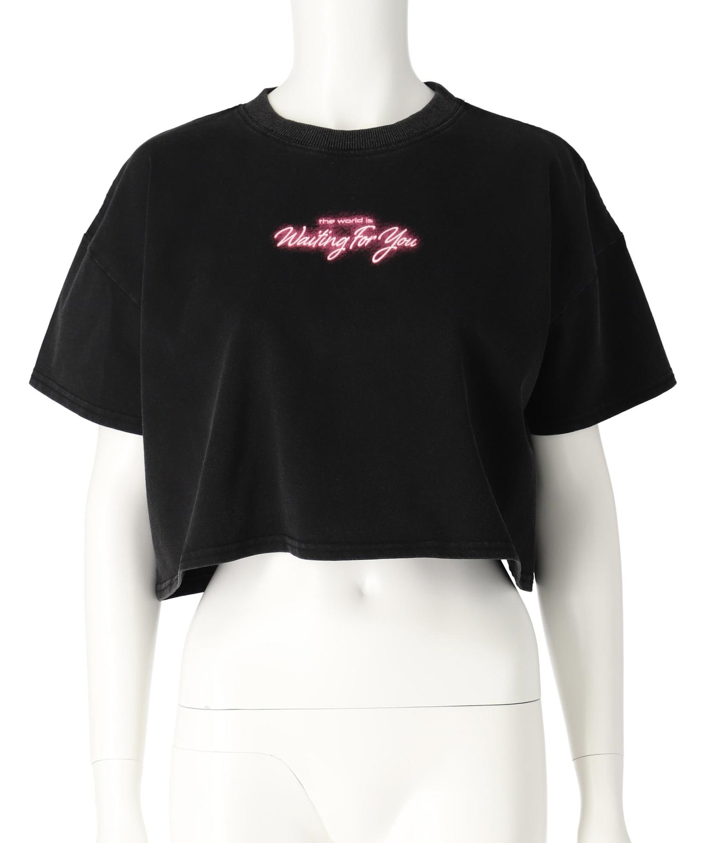 クロップド ネオンロゴ Tシャツ 793-9270