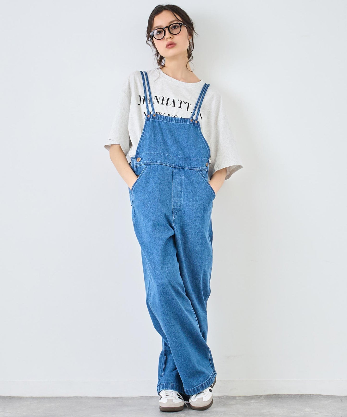 【Dickies】デニム ダブル サロペット 797-9249