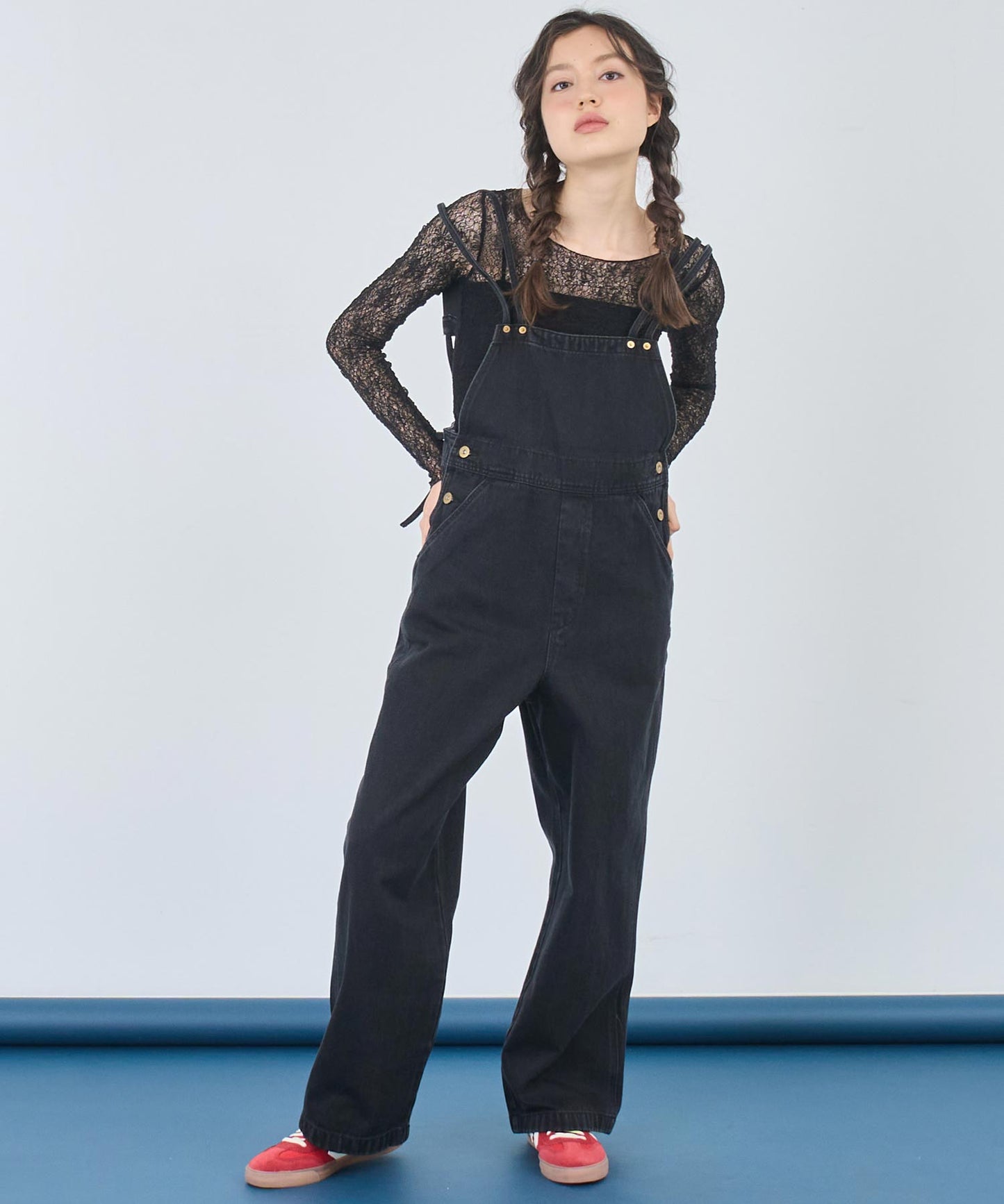 【Dickies】デニム ダブル サロペット 797-9249