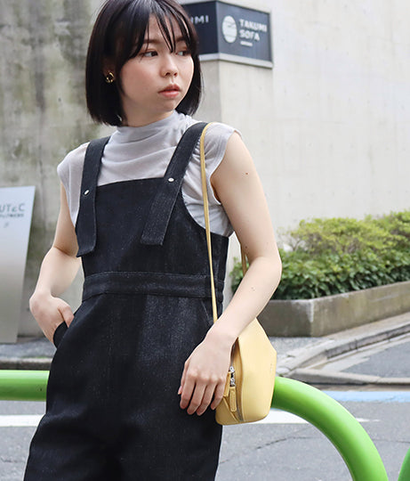 【低身長向けサイズ】デニム スリム サロペット 83838