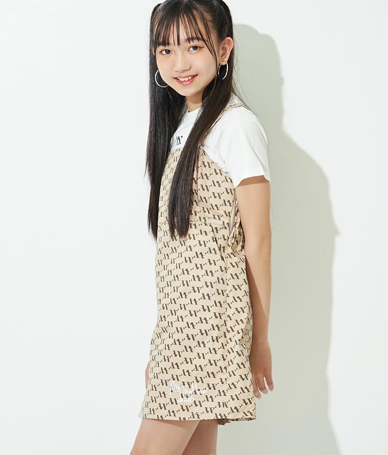 R+Sモノグラムワンピーストップスセット【ジュニアお揃い】Tシャツ 918-7181