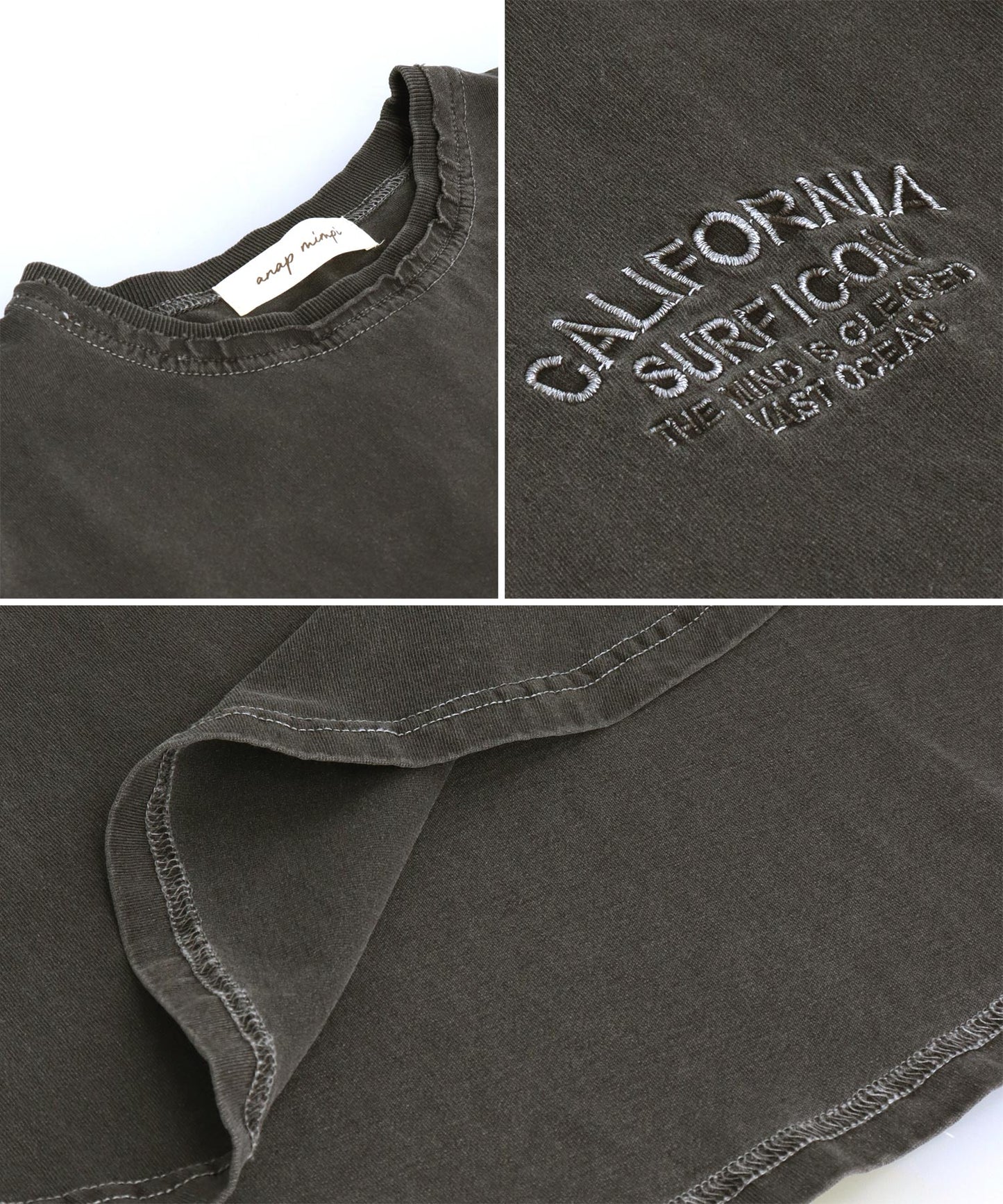 ピグメント加工 カットオフ CALIFORNIA ロゴ Tシャツ 853-5929