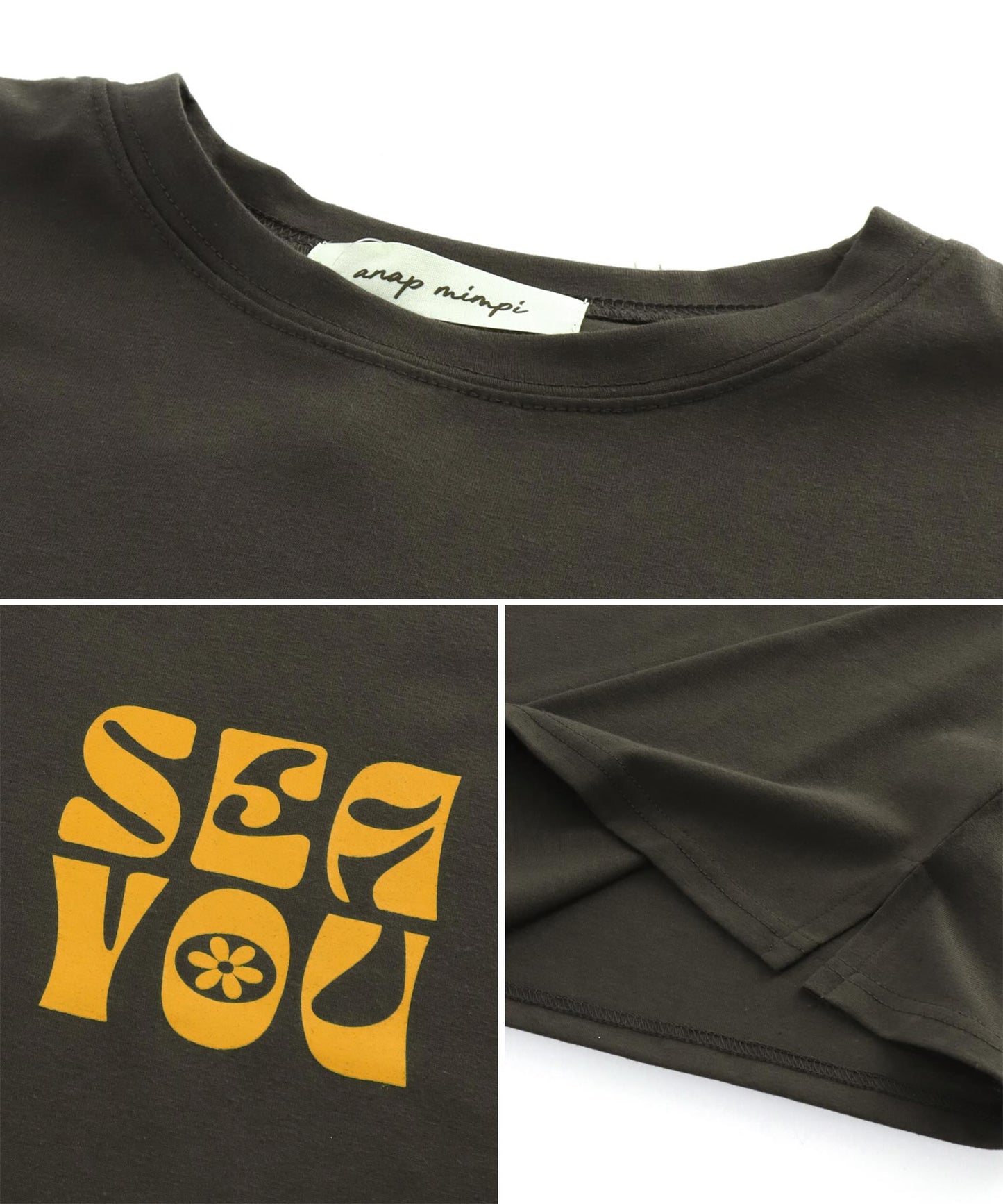 ヴィンテージ風 フラワー プリント ビッグ Tシャツ 853-5954