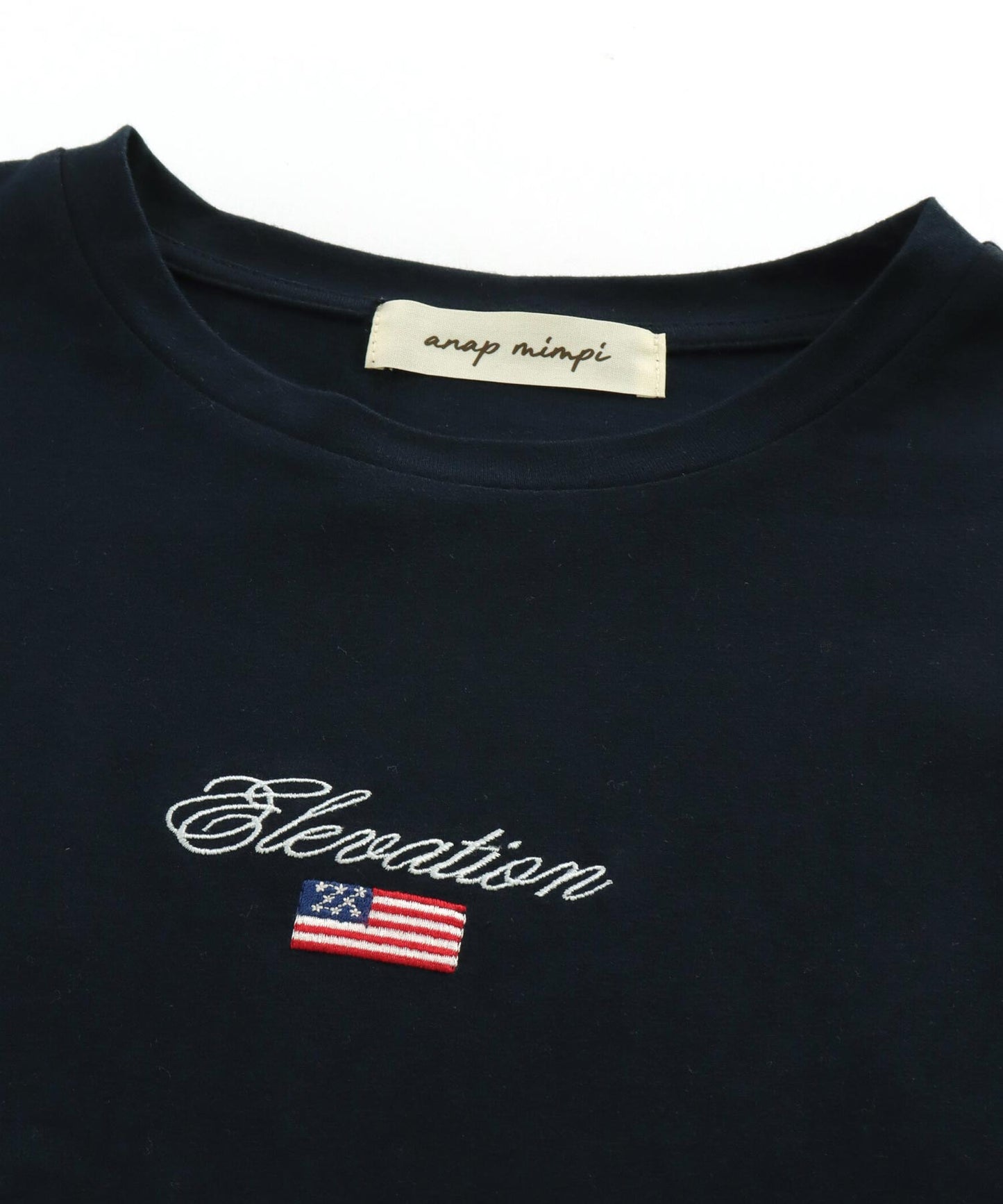 国旗 ロゴ ワンポイント 刺繍 ビッグ Tシャツ 853-5979