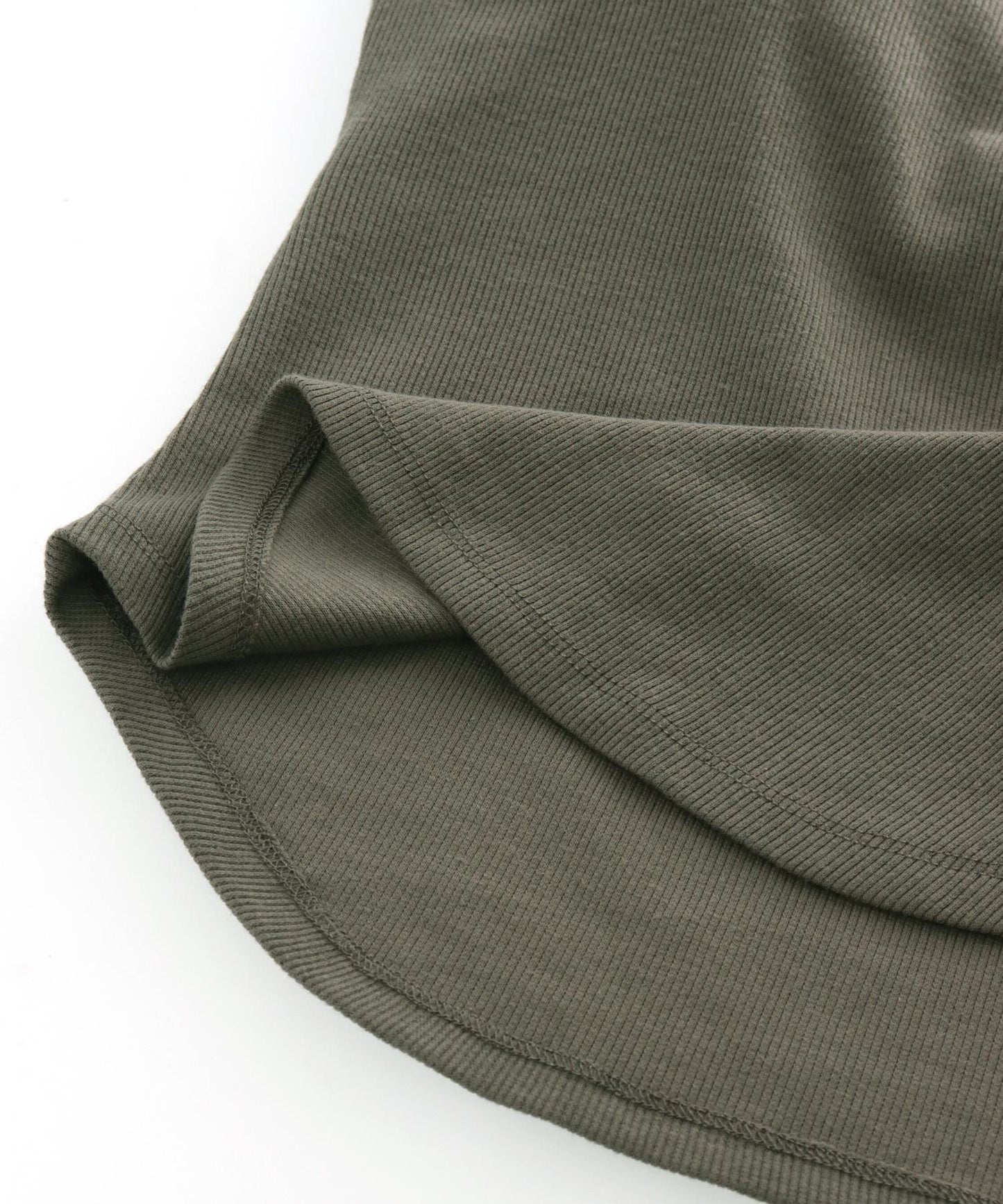 バックオープン テレコ リブ カップ付き 半袖 Tシャツ 853-6018