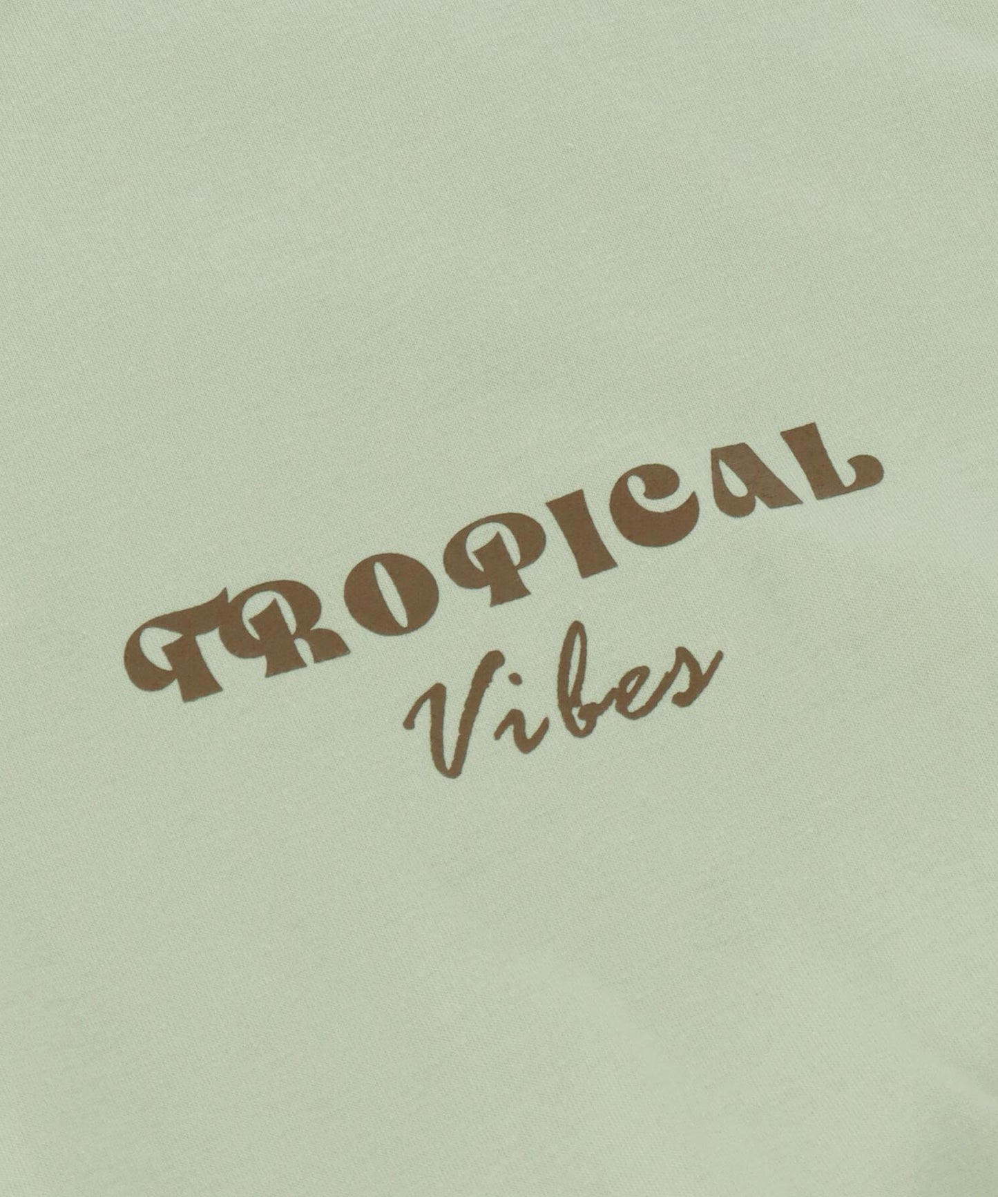 カラー パームツリー プリント オーバーサイズ Tシャツ 853-6027