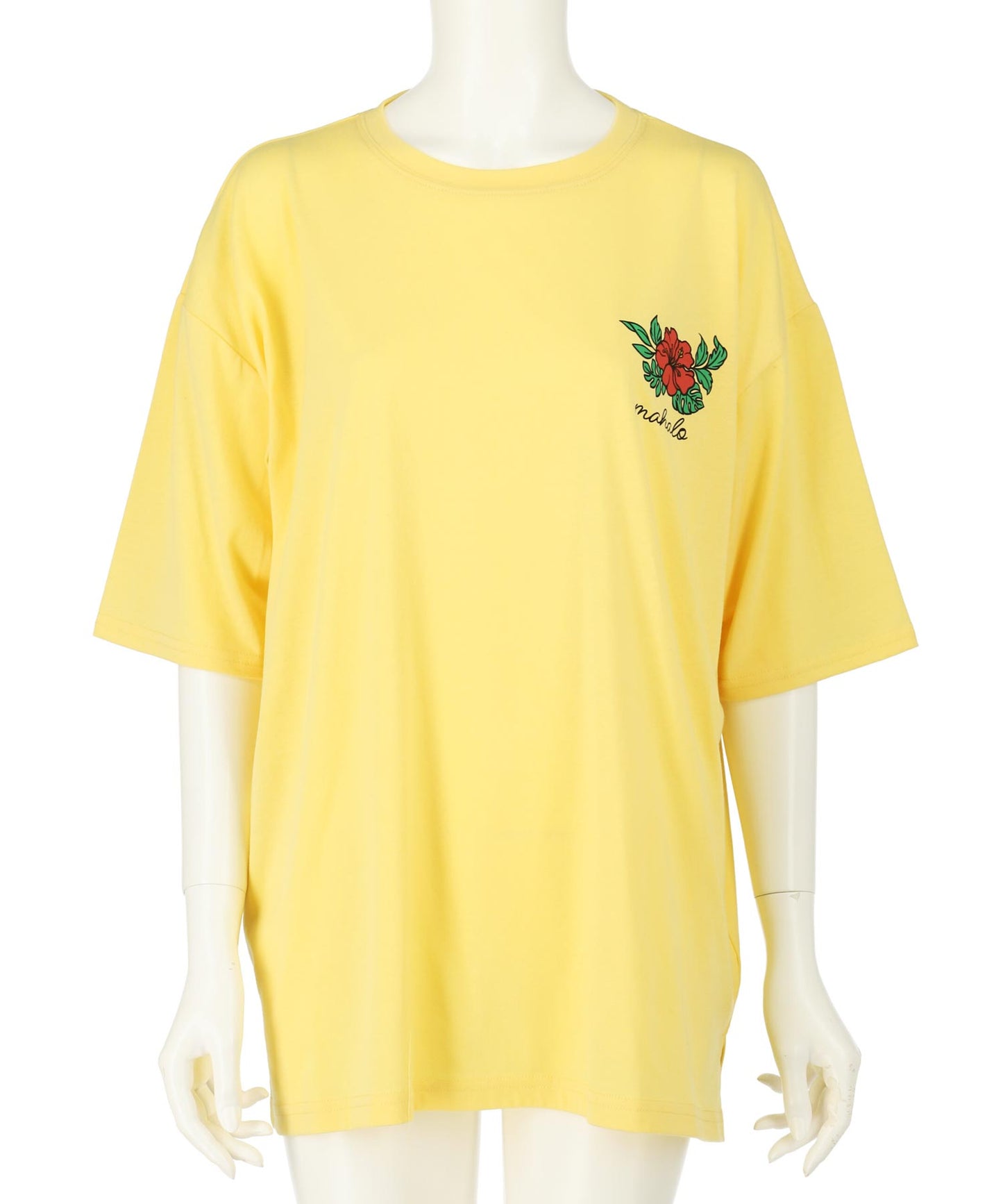 ハワイアン プリント オーバーサイズ Tシャツ 853-6028