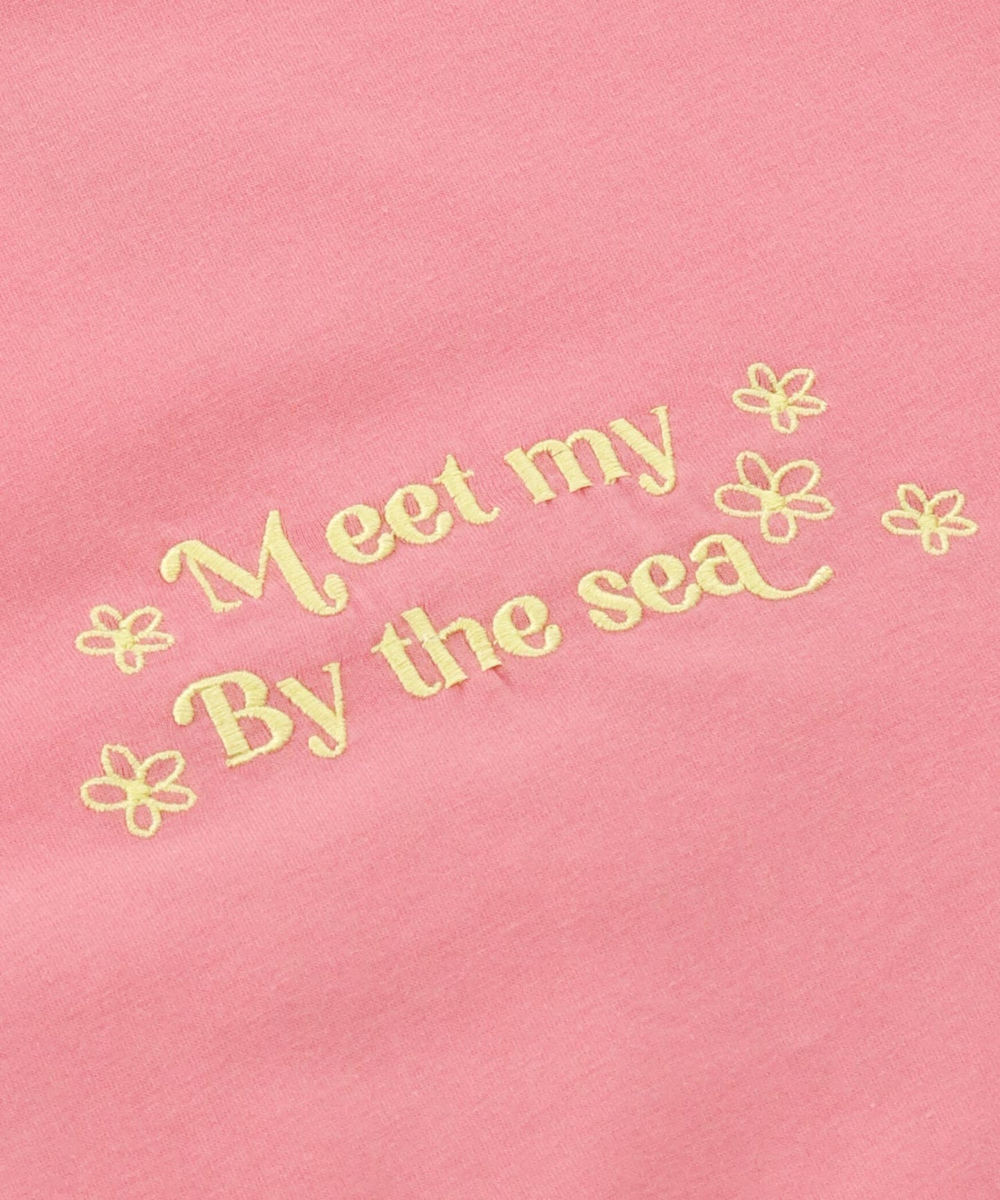 ハンドライティング メッセージ 刺繍 オーバーサイズ Tシャツ 853-6031