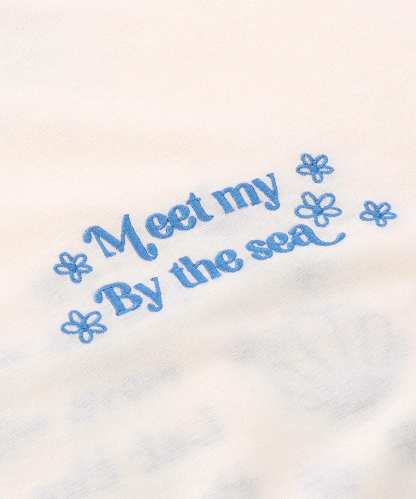 ハンドライティング メッセージ 刺繍 オーバーサイズ Tシャツ 853-6031