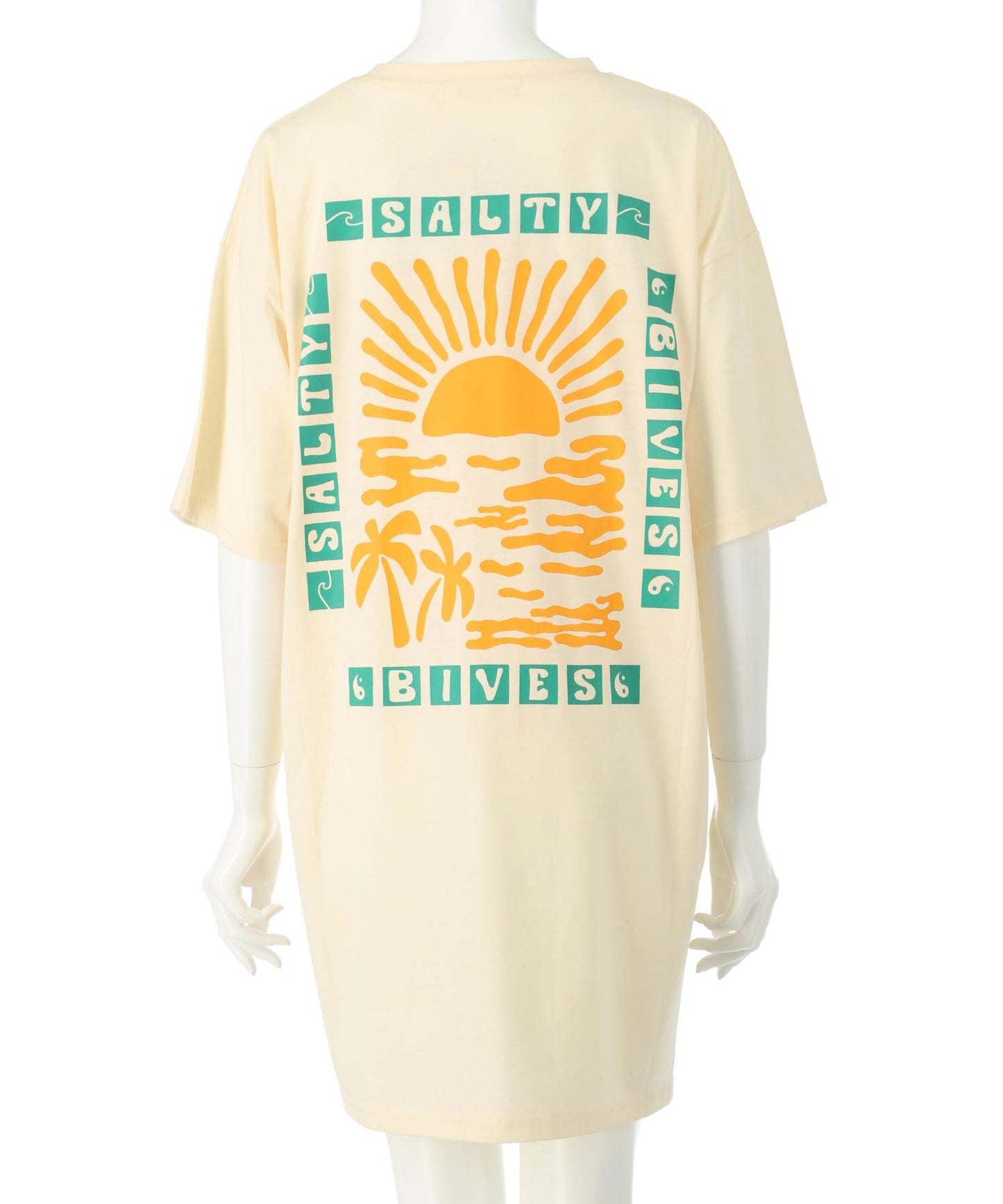 SUN & SEA サーフ プリント ビッグ Tシャツ ワンピース 857-5969