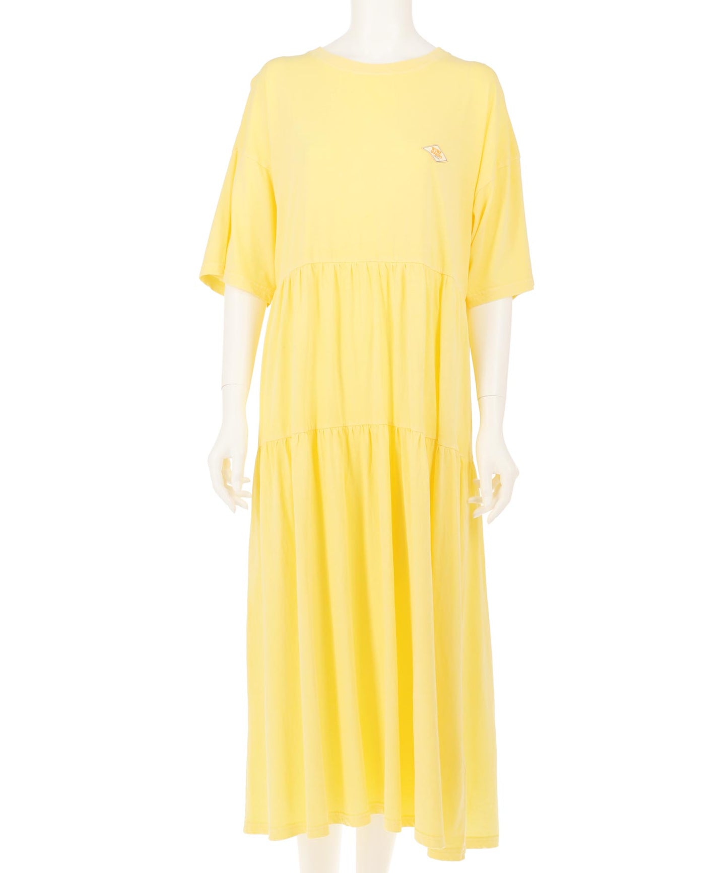 ピグメント 加工 ティアード ロング ワンピース 857-6043