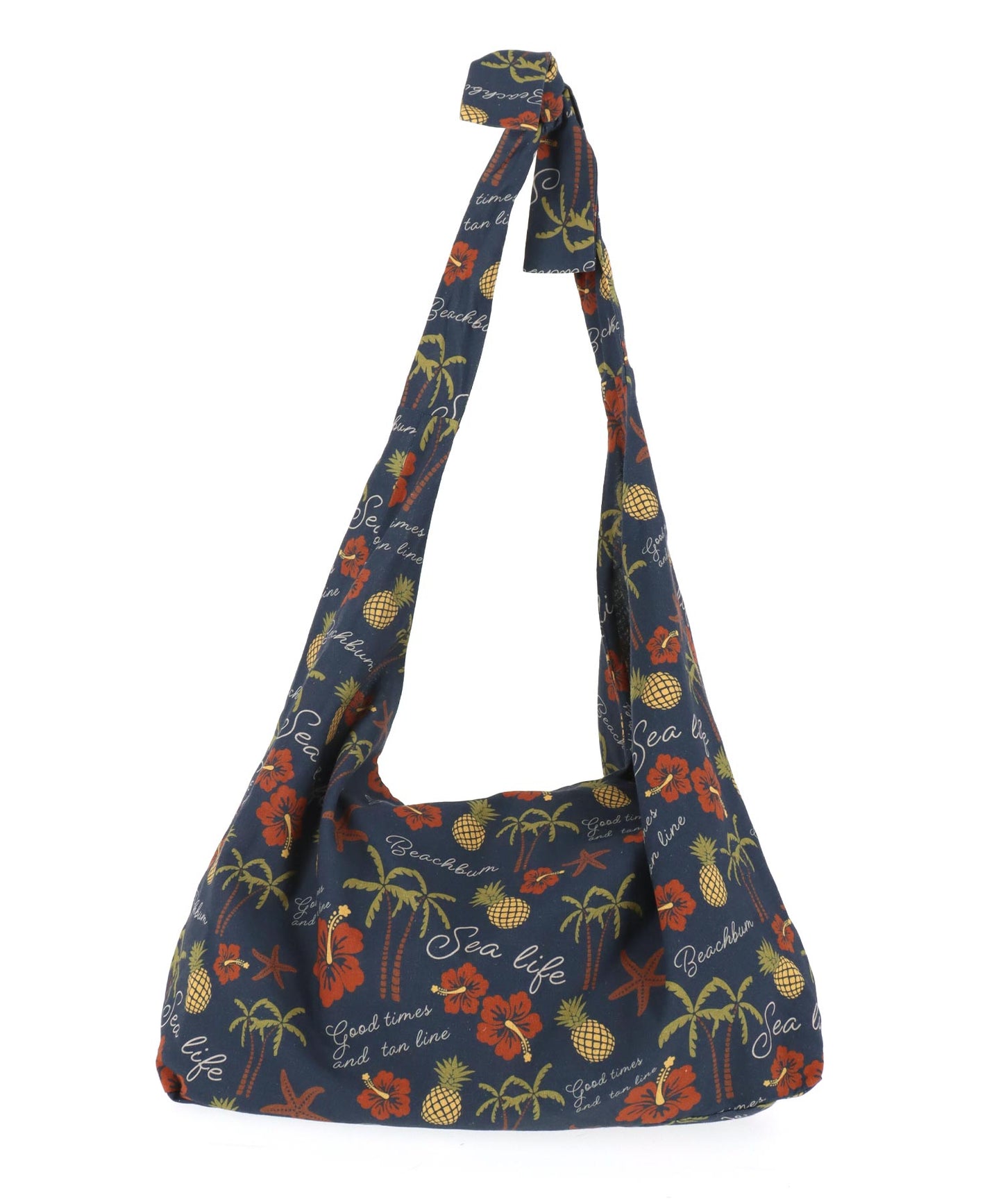 リネンライク アロハ柄 2WAY ショルダー バック 859-6035