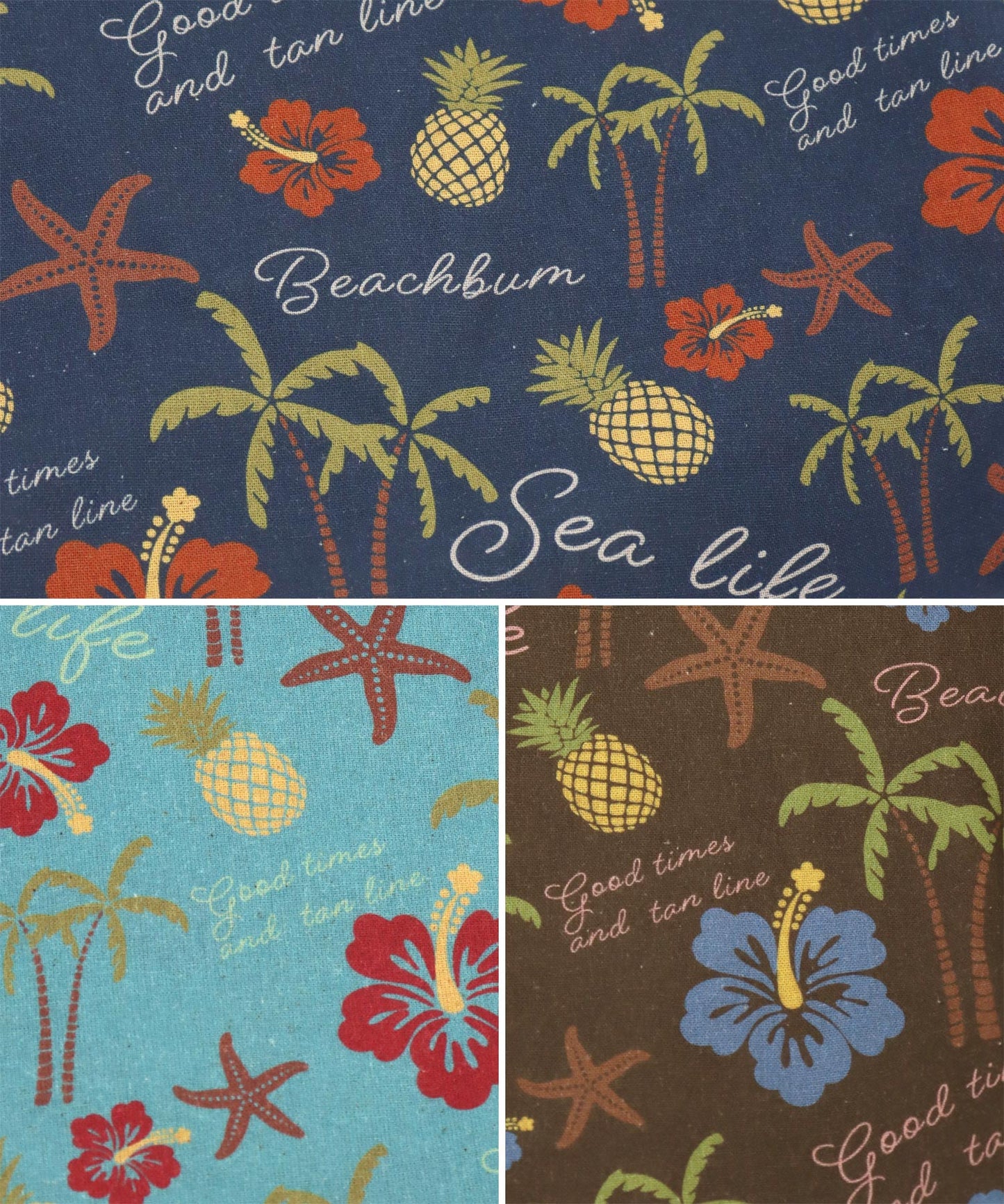 リネンライク アロハ柄 2WAY ショルダー バック 859-6035