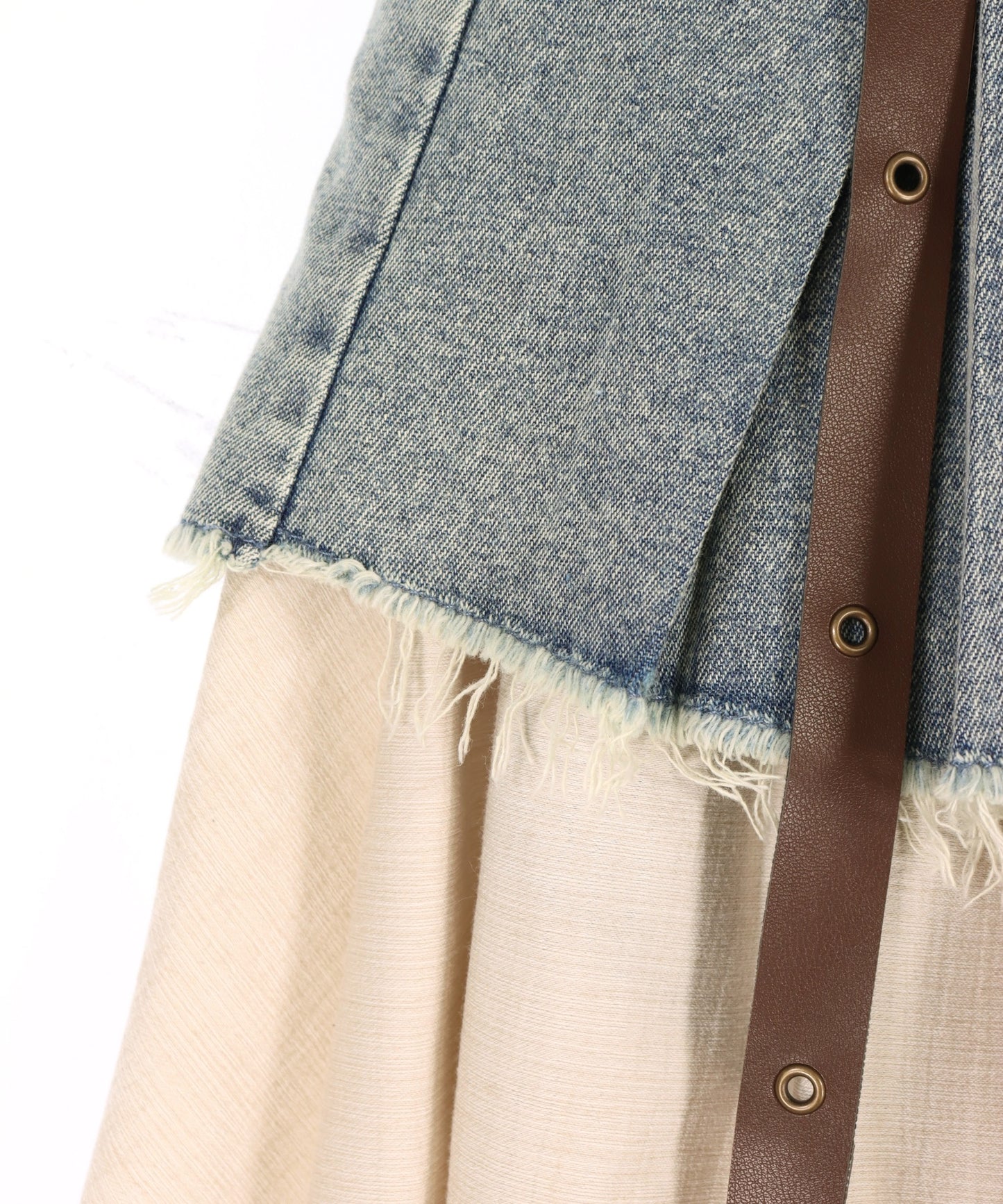 デニム 切替 イレギュラー ヘム スカート 911-7792