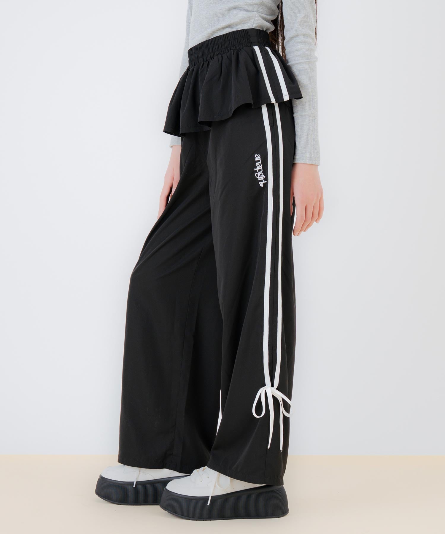 レイヤード スカート見え サイドライン パンツ 912-7883 – ANAP