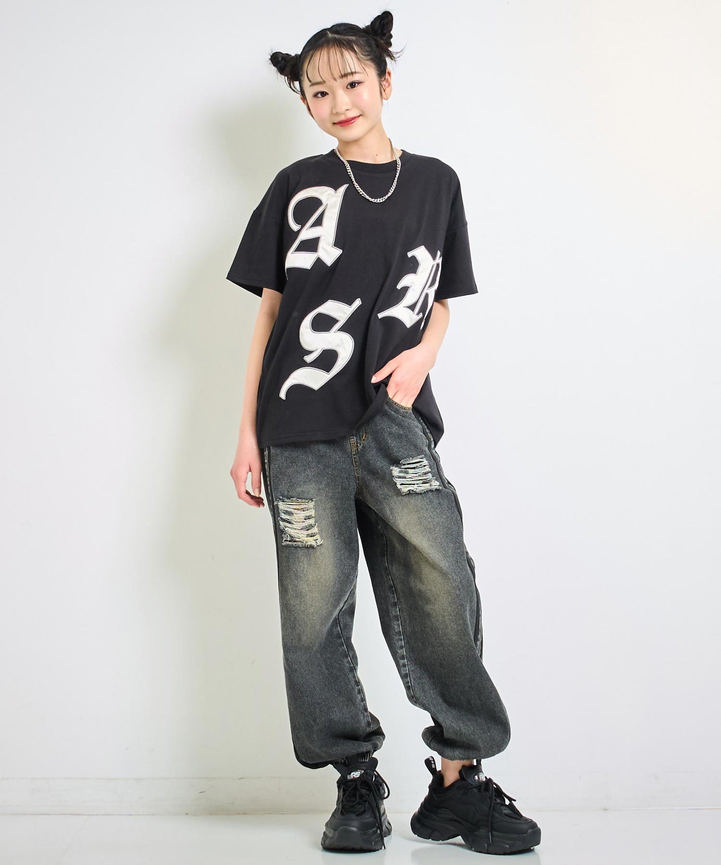 ANAPR+S ランダム ワッペン ロゴ Tシャツ(キッズお揃い) 【ユニセックス】 913-7658