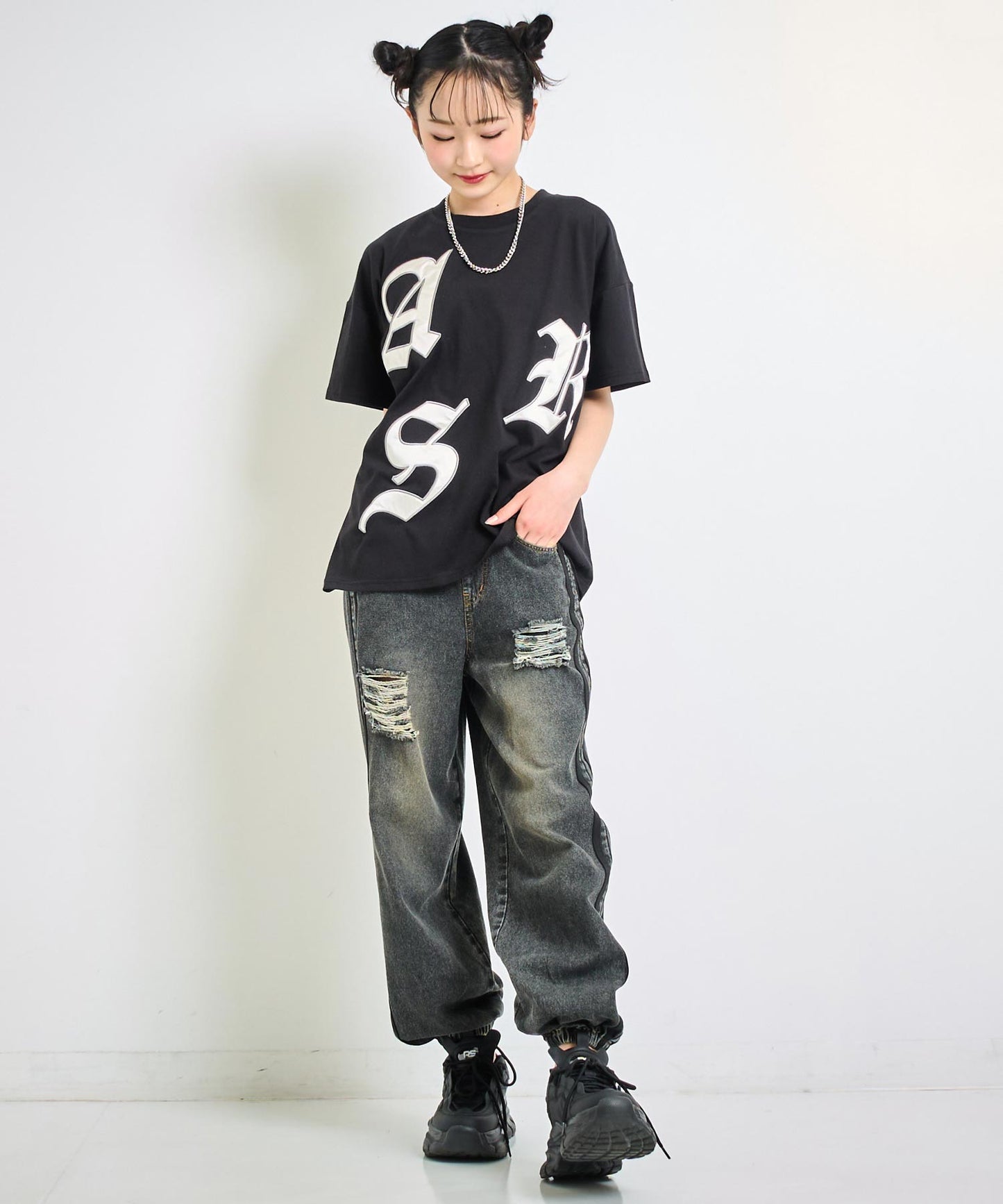 ANAPR+S ランダム ワッペン ロゴ Tシャツ(キッズお揃い) 【ユニセックス】 913-7658