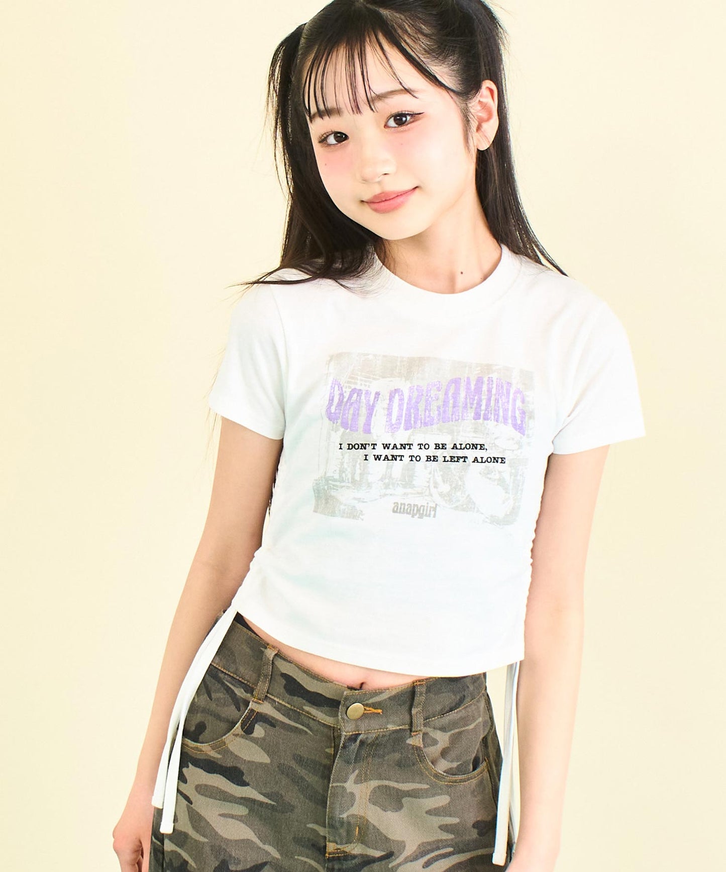 サイド シャーリング ロック Tシャツ 913-7660