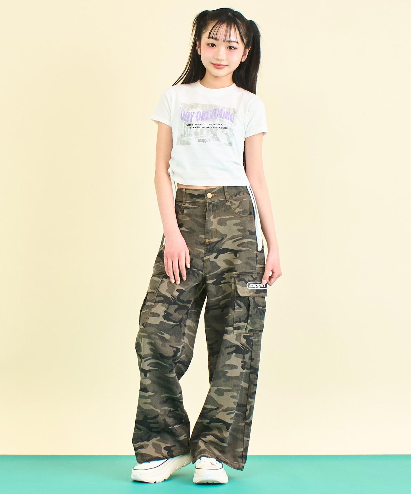 サイド シャーリング ロック Tシャツ 913-7660