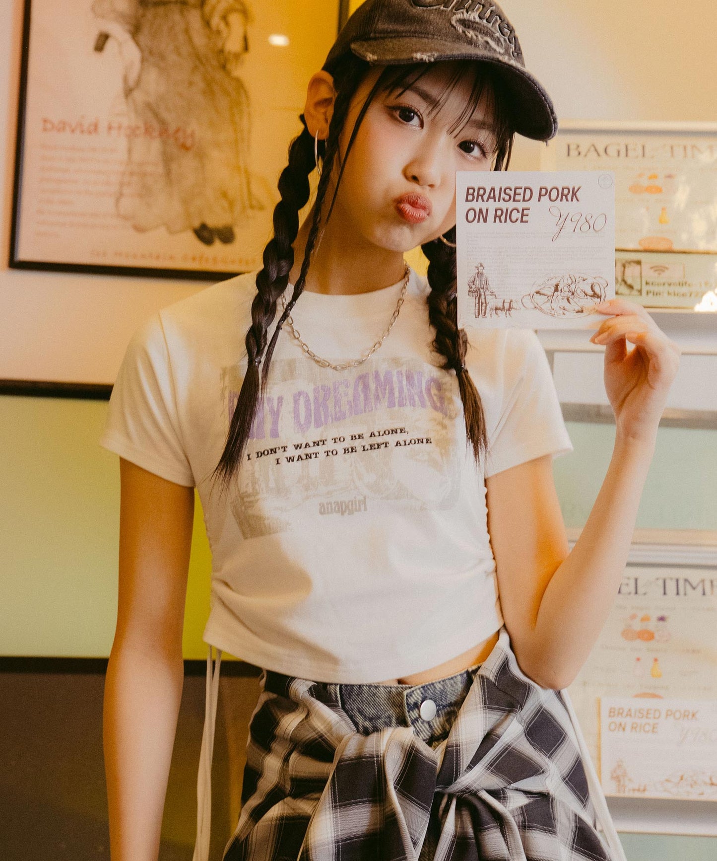 サイド シャーリング ロック Tシャツ 913-7660