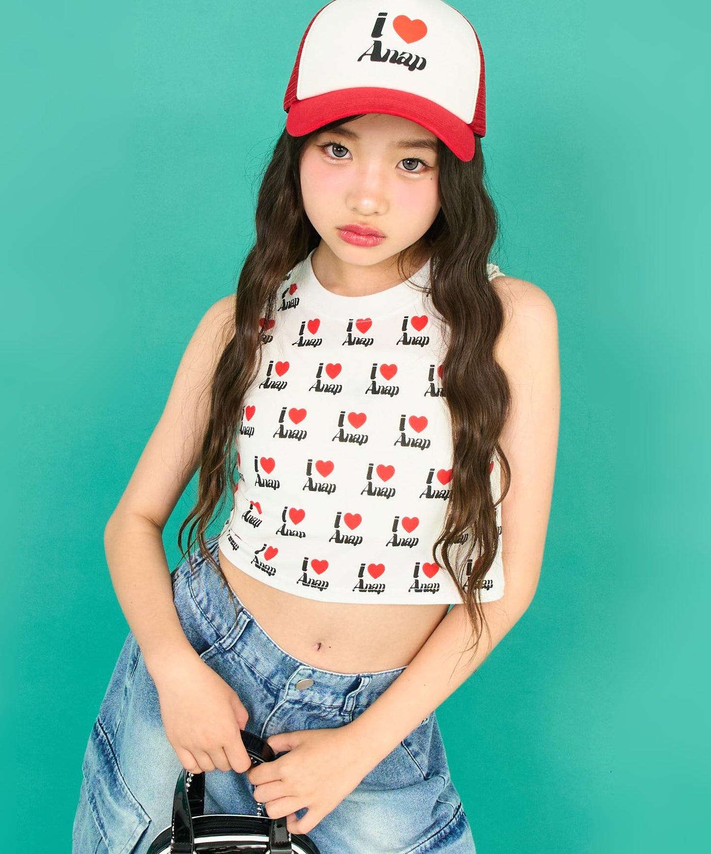 ILOVE ANAP タンクトップ【キッズお揃い】 913-7699