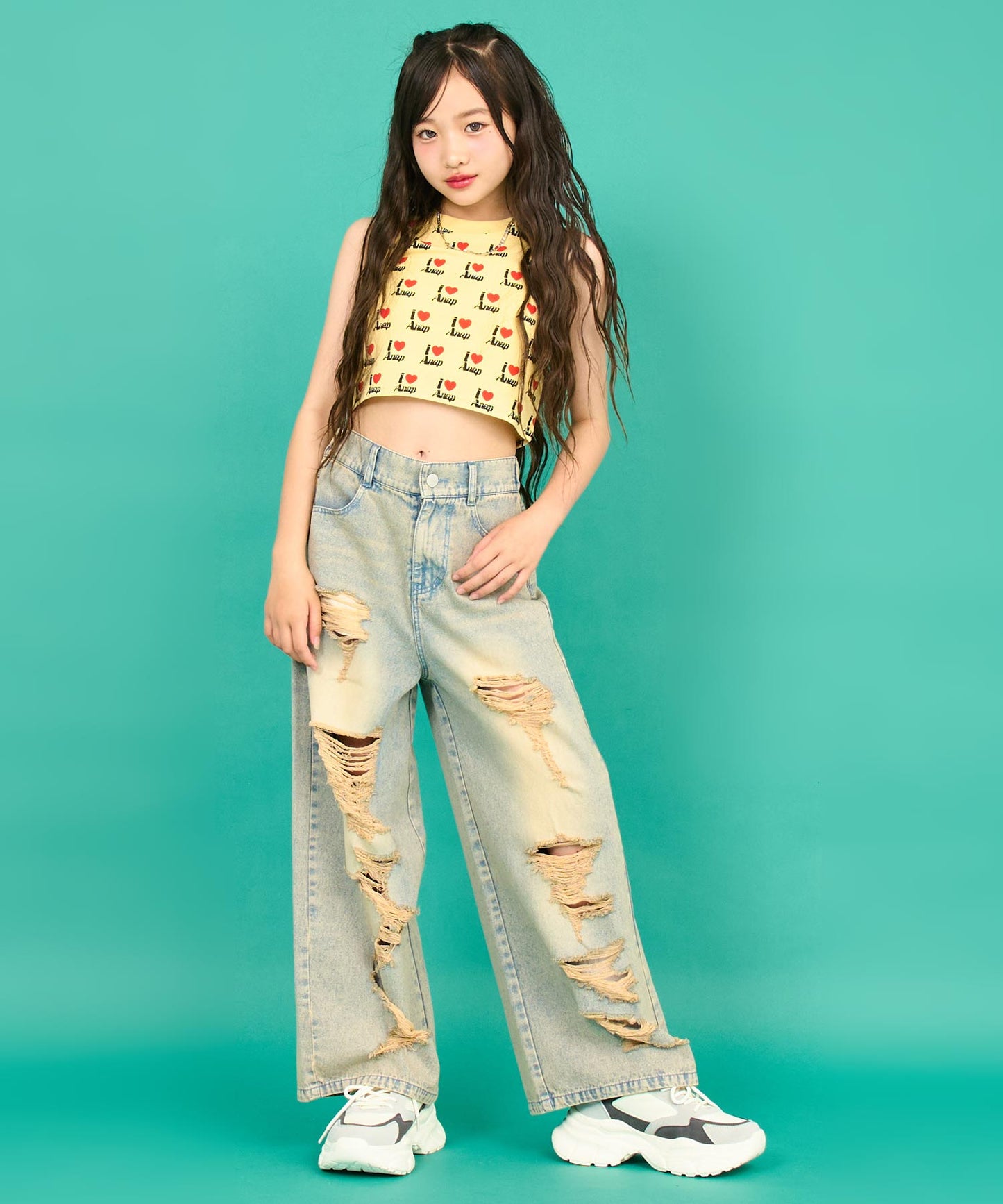 ILOVE ANAP タンクトップ【キッズお揃い】 913-7699