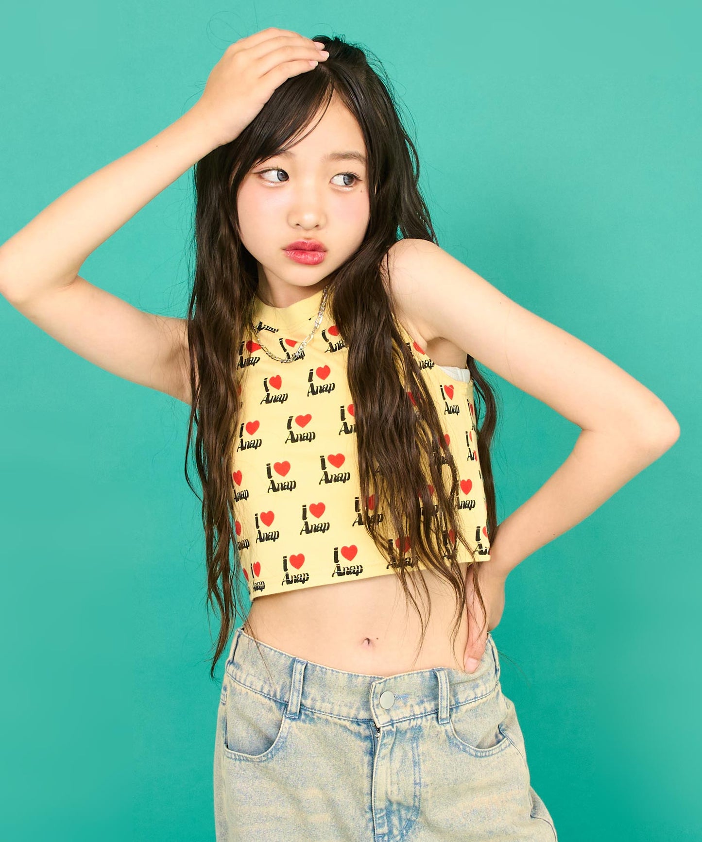 ILOVE ANAP タンクトップ【キッズお揃い】 913-7699