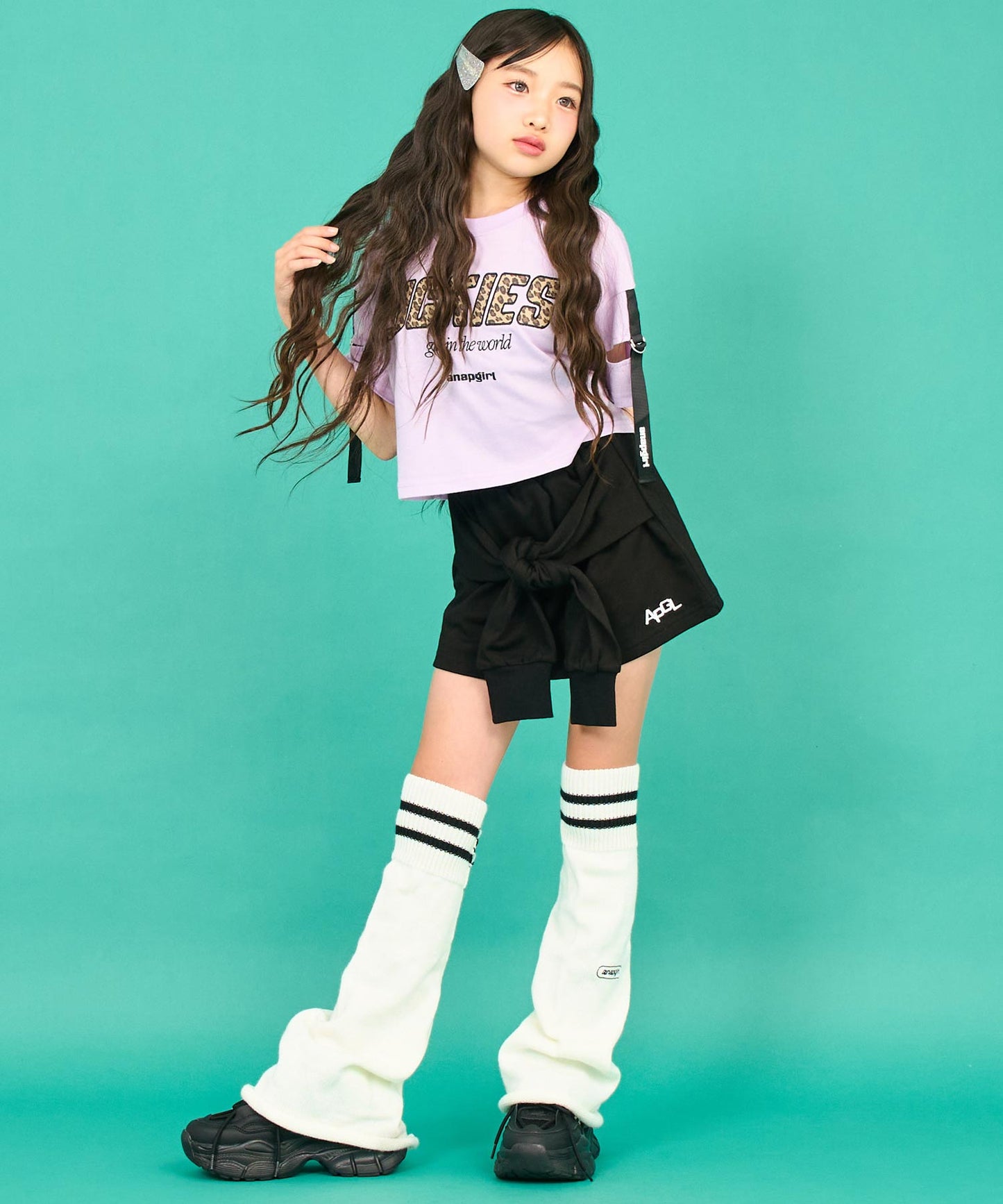 ラベンダー/143cm(XSサイズ着用)