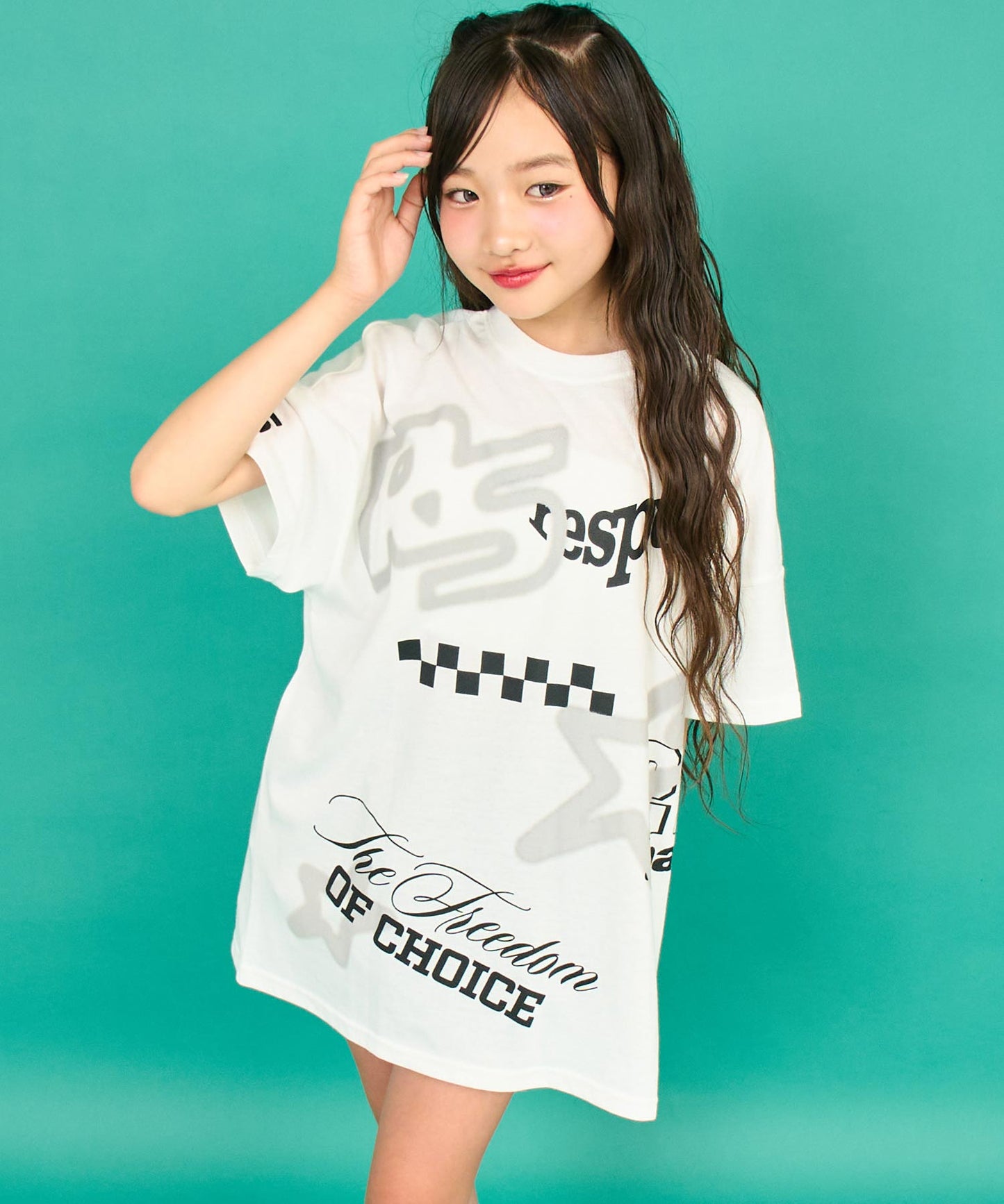 ホワイト/143cm(XSサイズ着用)