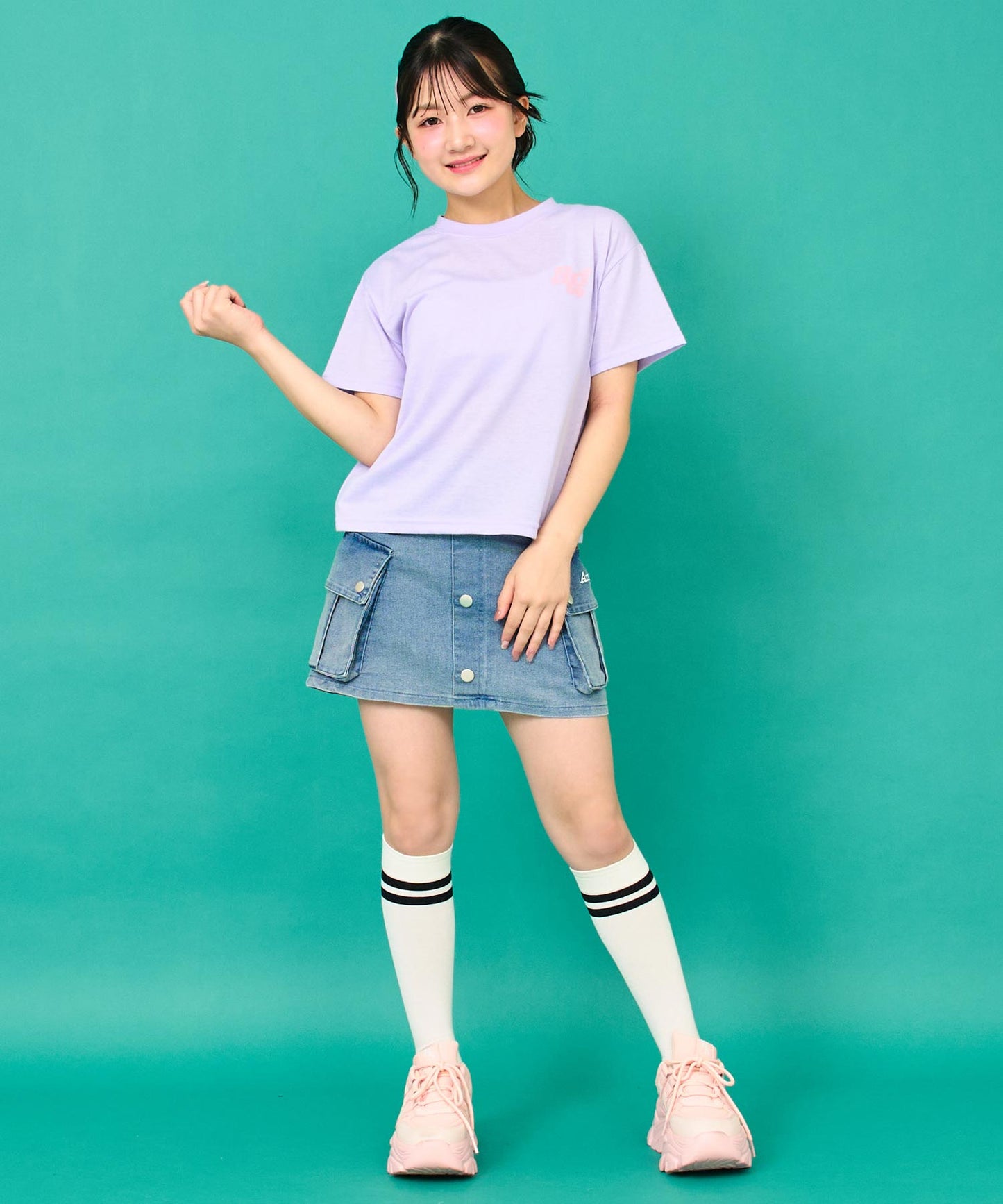 ラベンダー/145cm(Sサイズ着用)