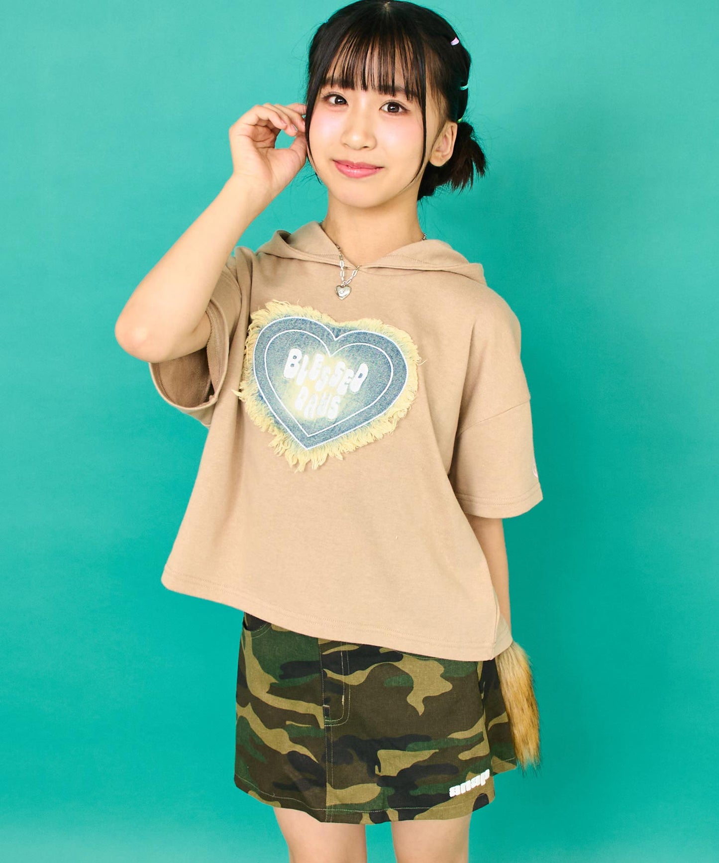 ベージュ/145cm(Sサイズ着用)